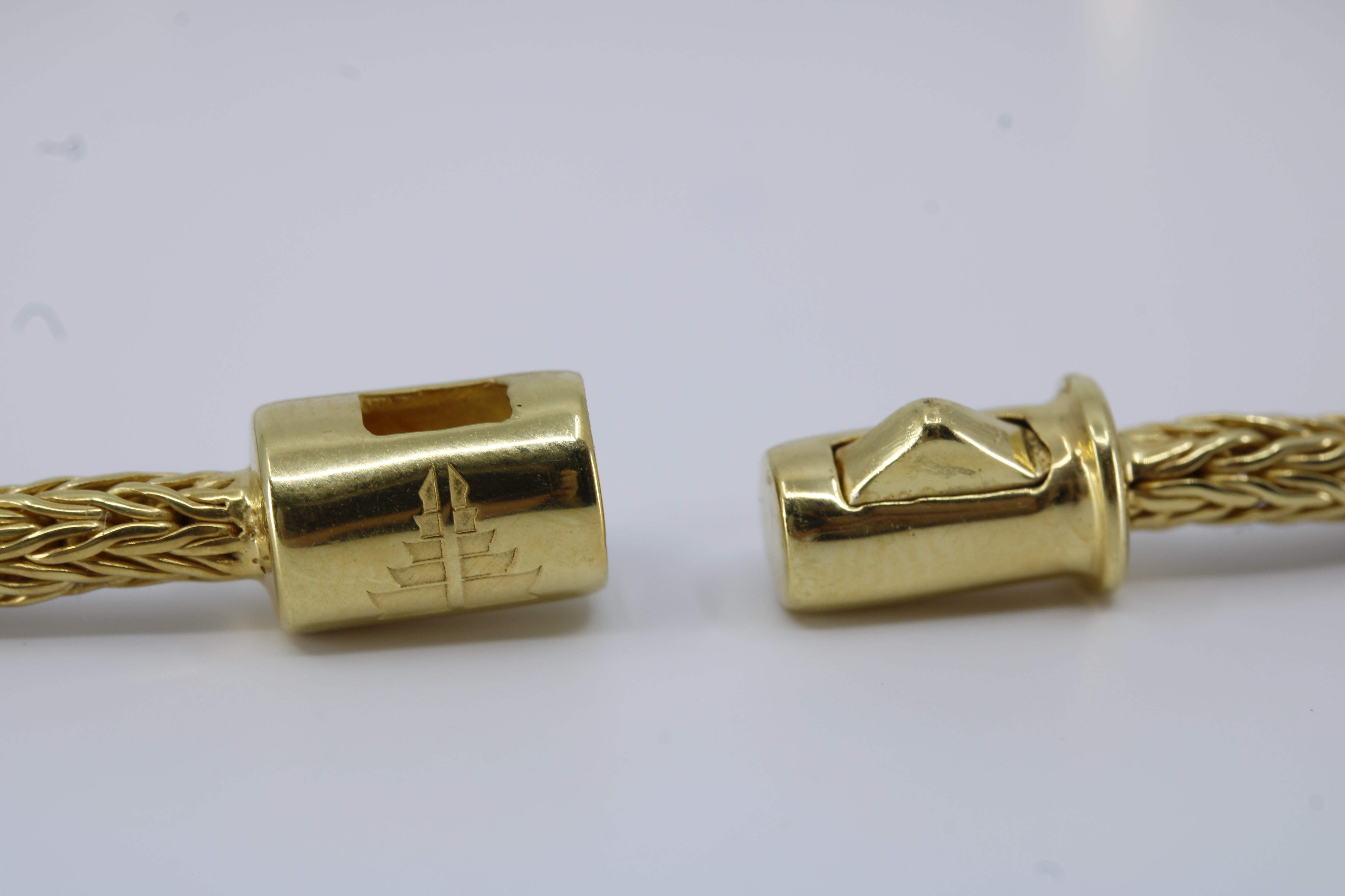 Casa Bali 18K Gold Vermeil Carved Station Bracelet