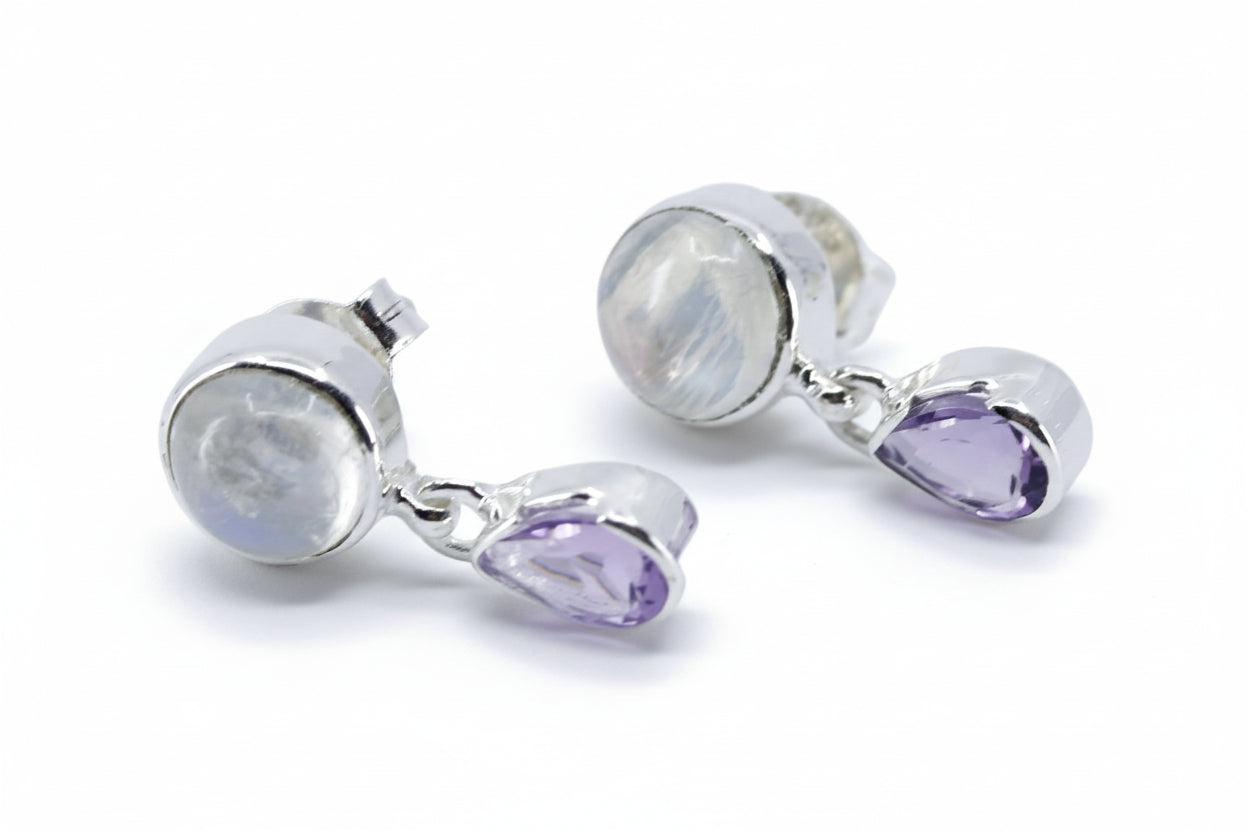 AURORA Amethyst Drop Earrings