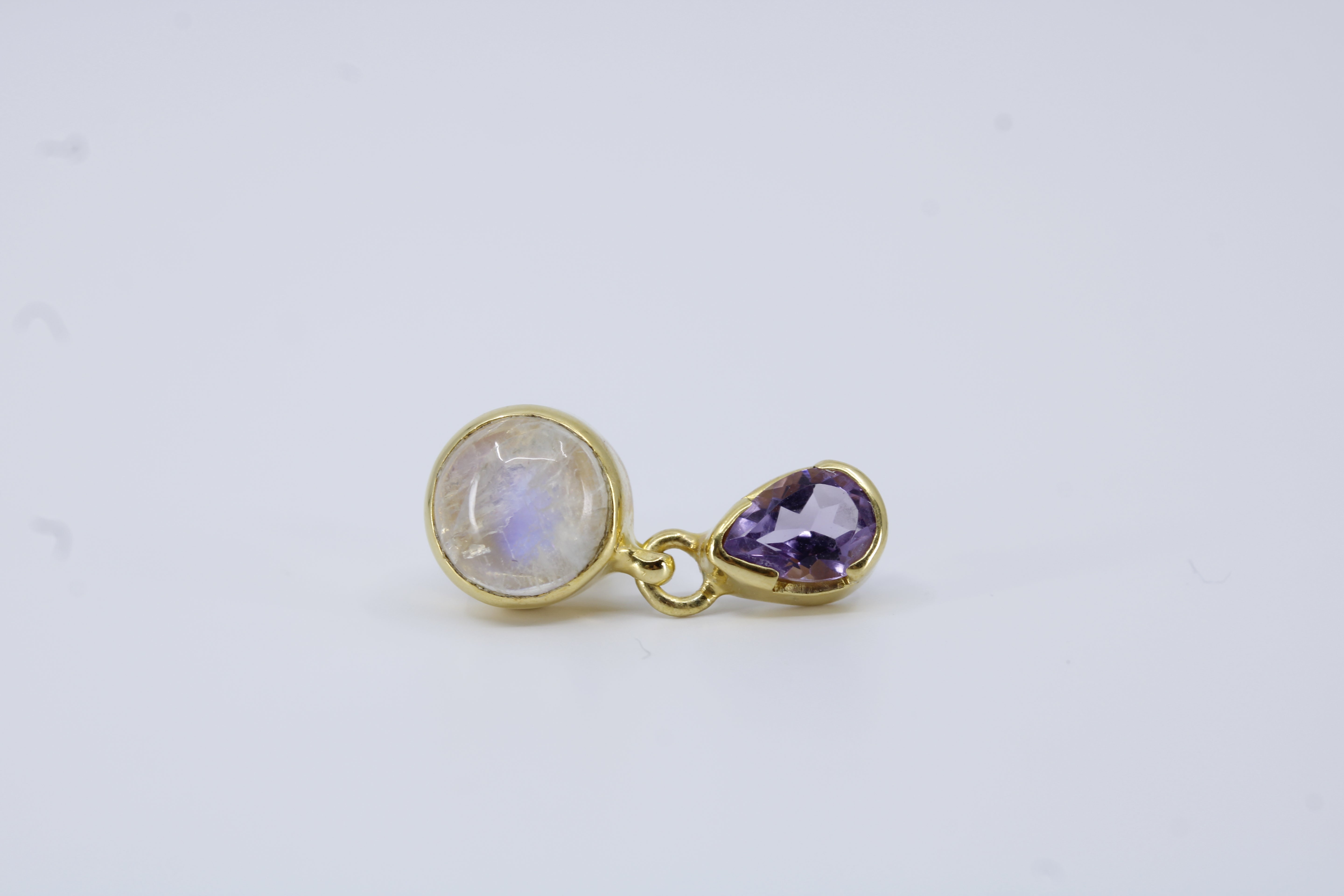 Casa Bali 18K Gold Vermeil Amethyst Drop Earrings