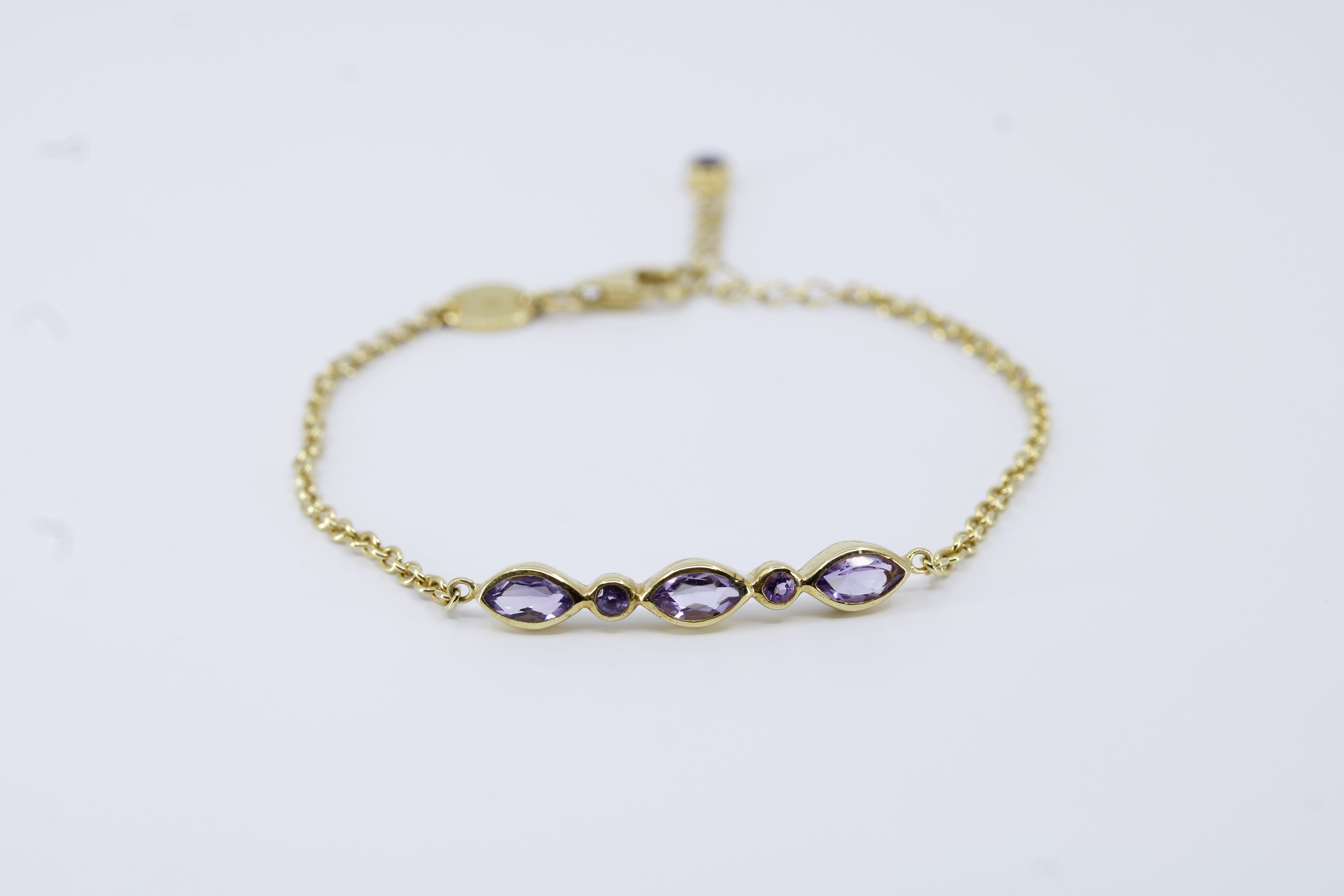 Il Gattopardo Station Bracelet with Amethyst
