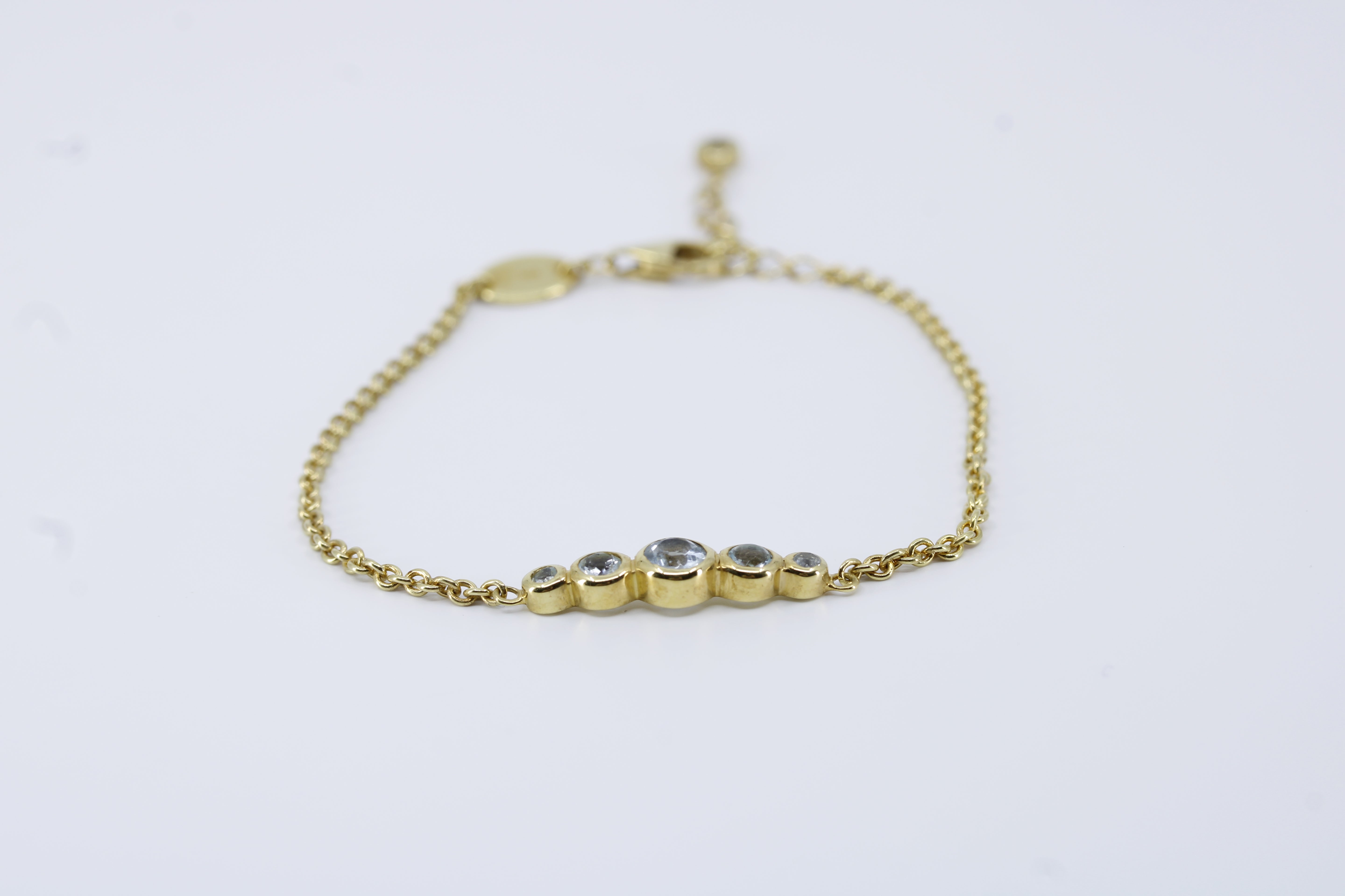 Il Gattopardo Station Bracelet with Blue Topaz
