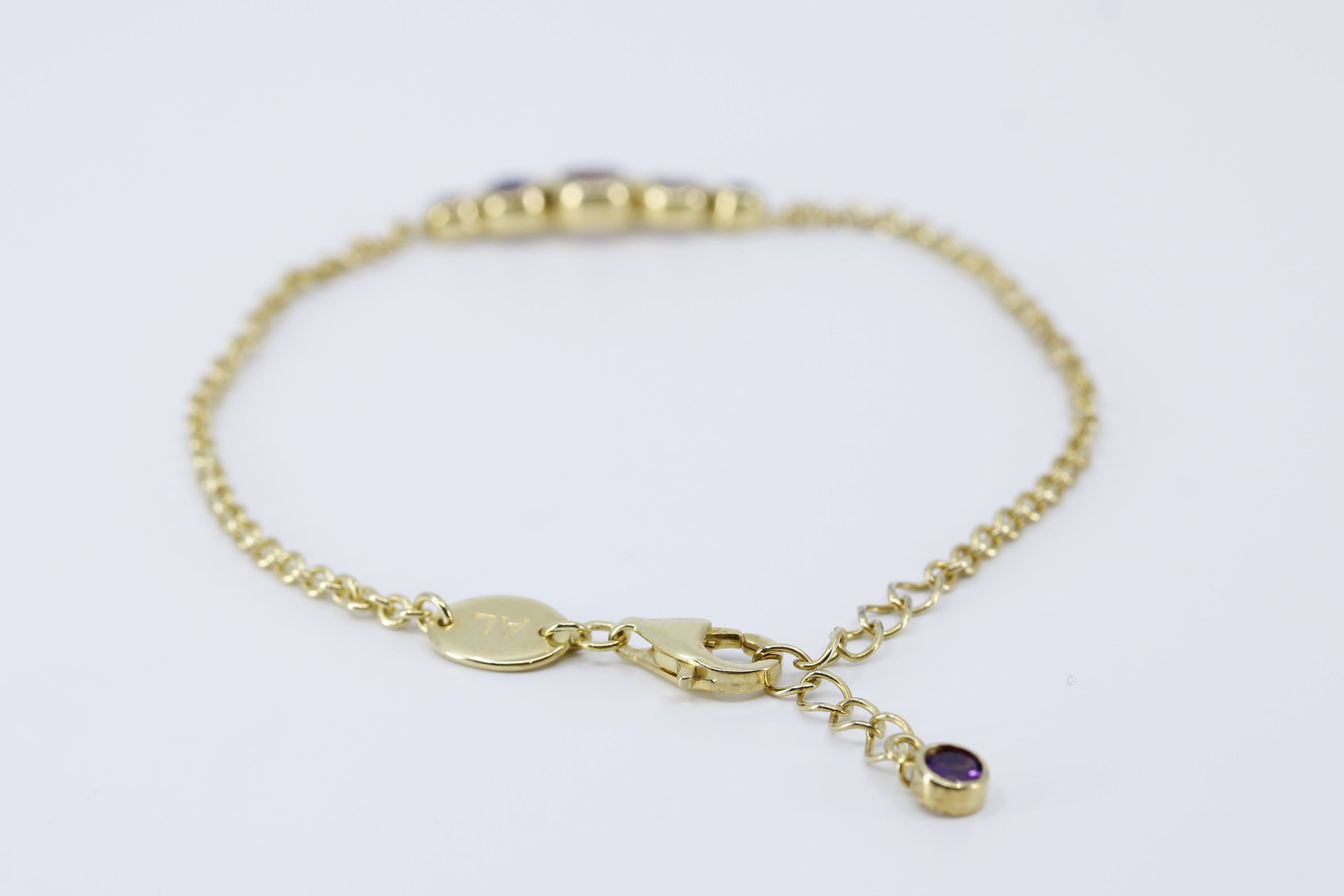 VENERE Station Bracelet with Amethyst