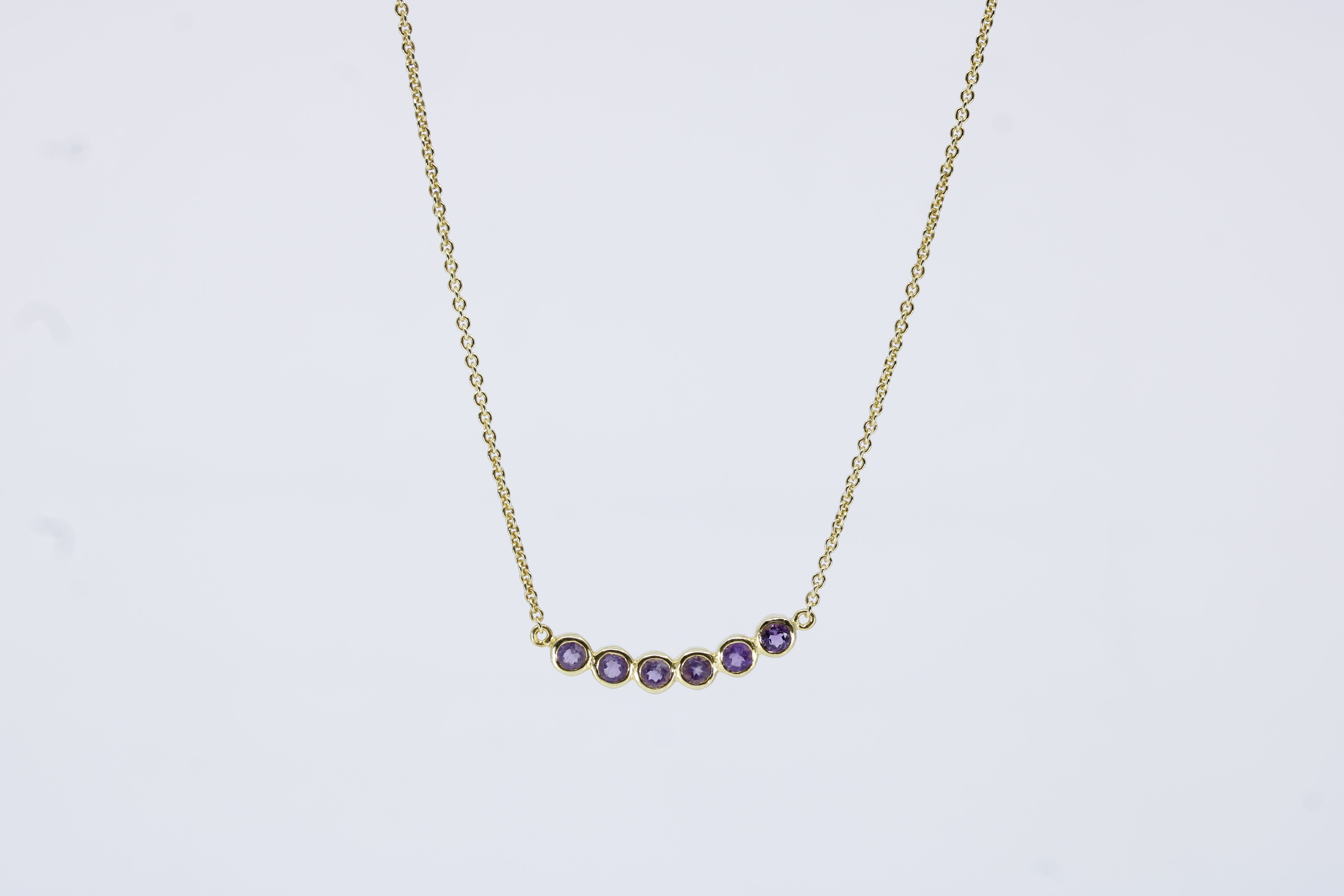 Il Gattopardo Station Necklace with Amethyst