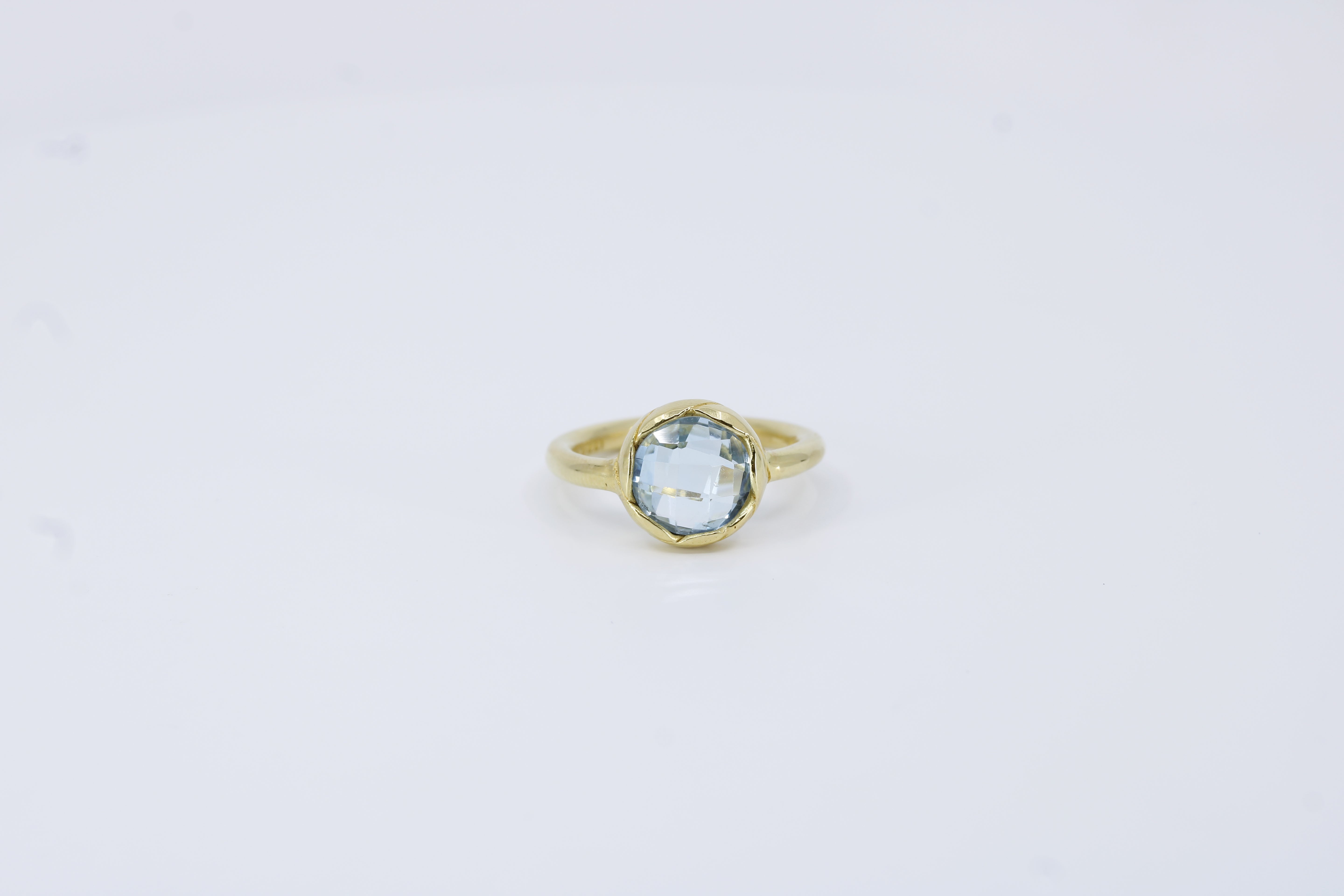 Il Gattopardo Domed Blue Topaz Ring