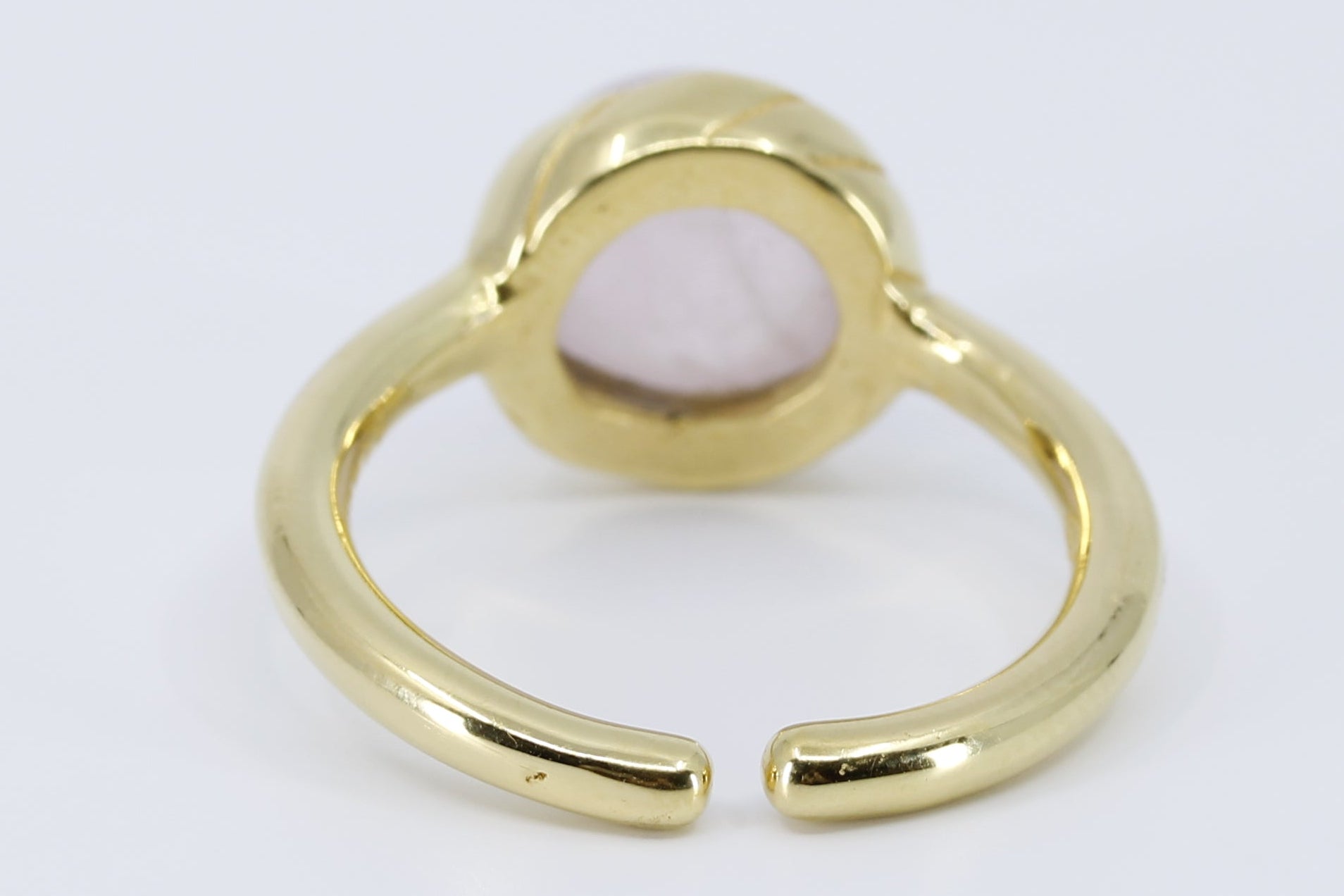 AURORA Domed Rose Quartz Ring