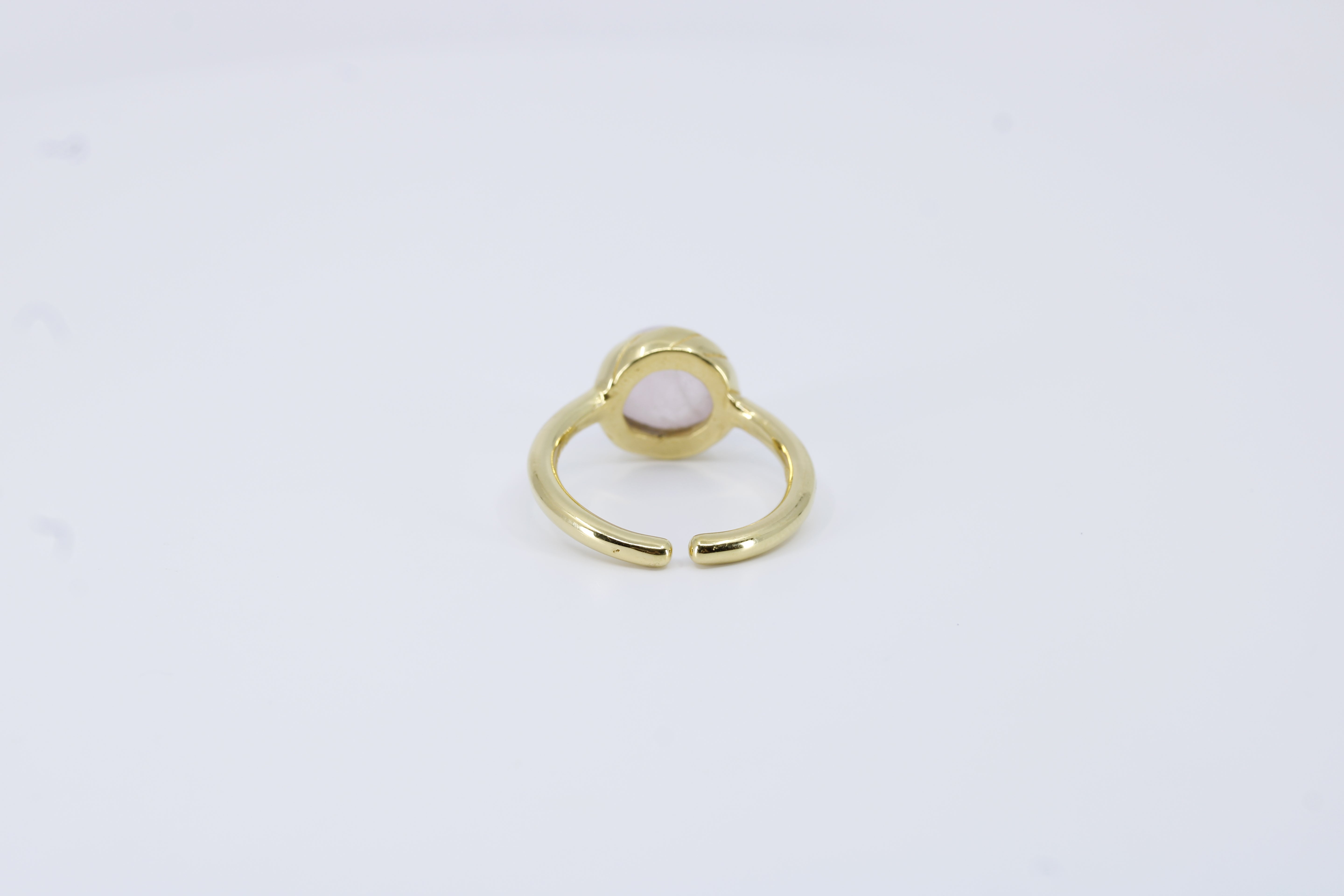 Il Gattopardo Domed Rose Quartz Ring