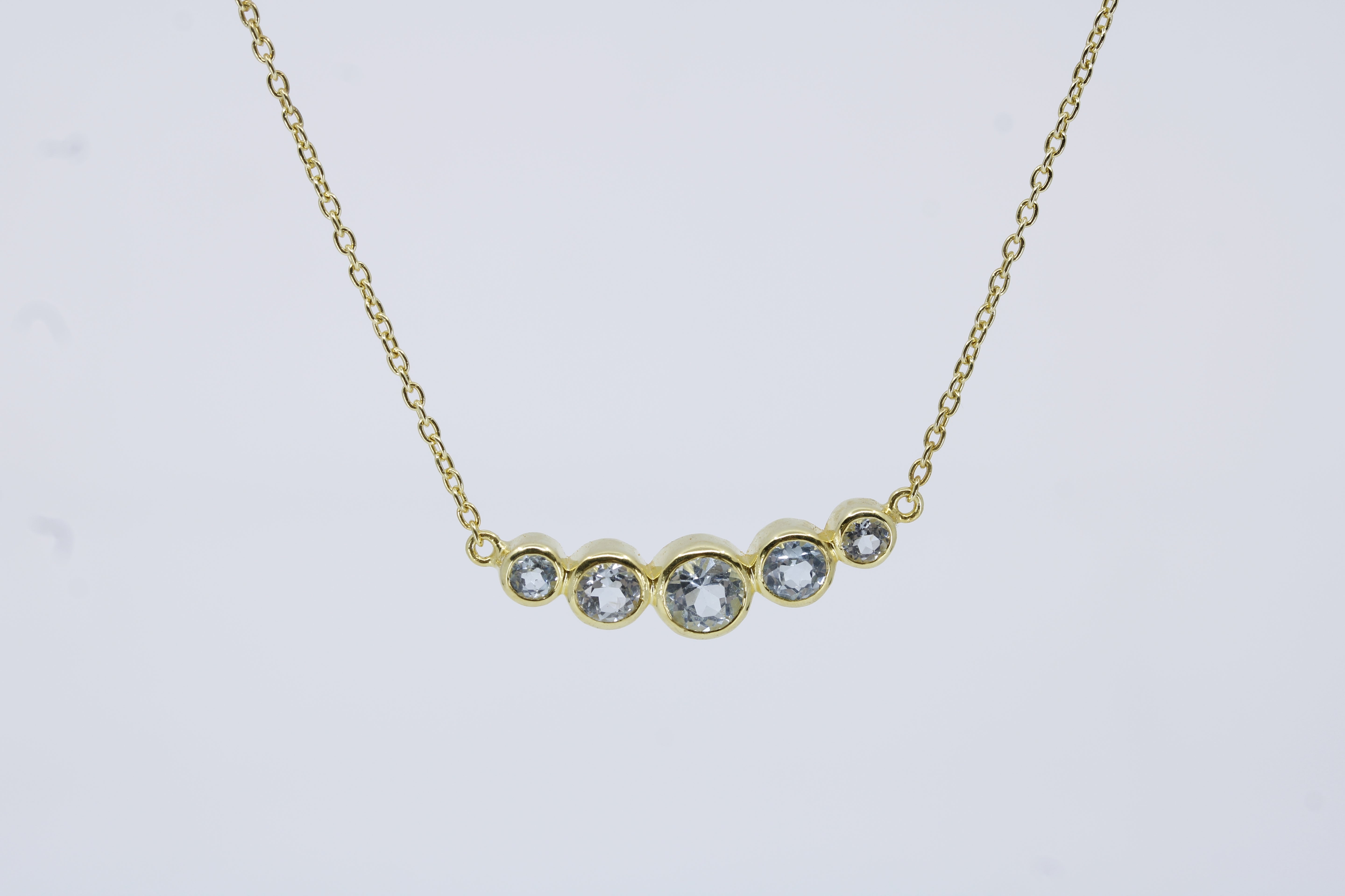 Il Gattopardo Classic Station Necklace with Blue Topaz