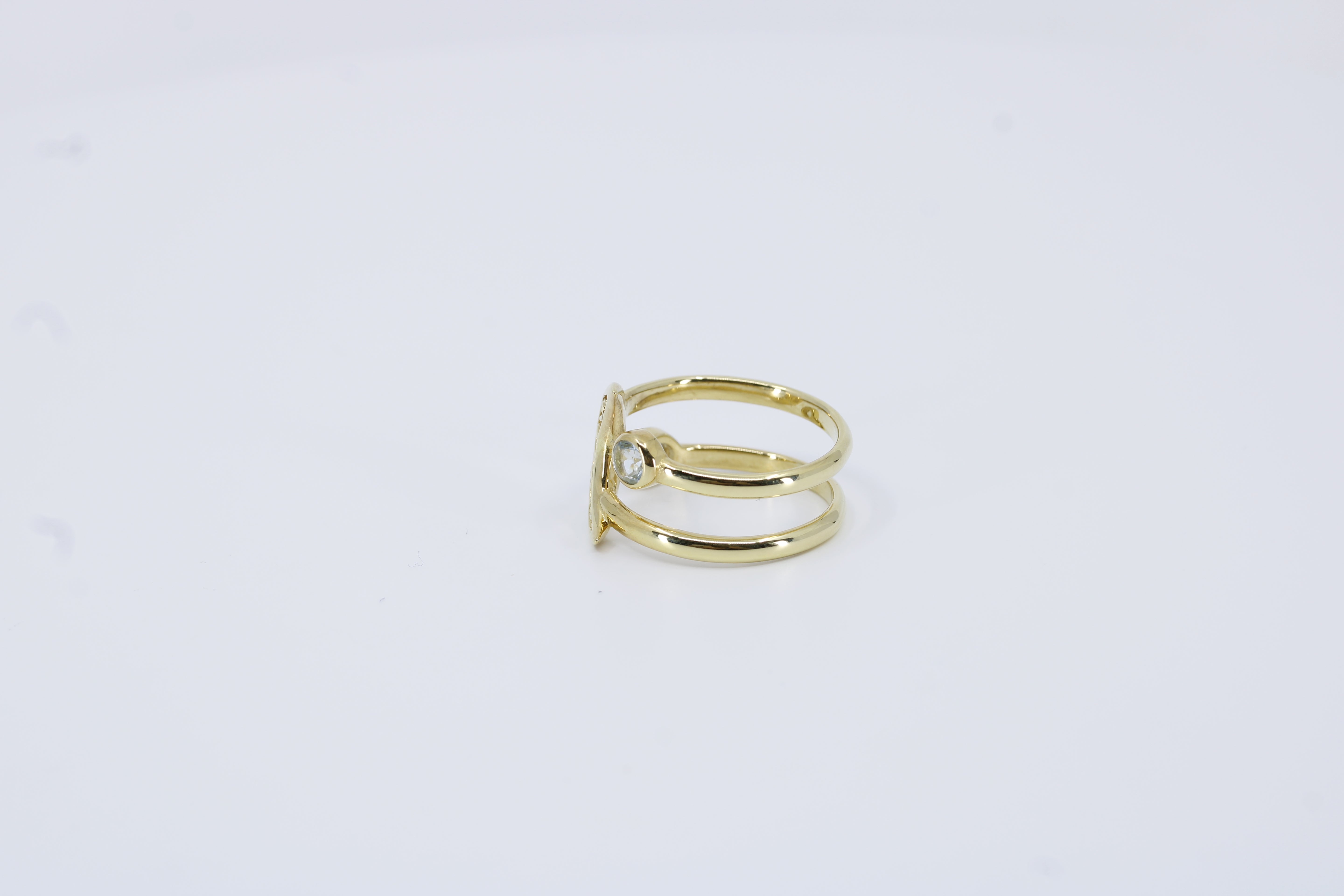 Il Gattopardo Ring with Blue Topaz
