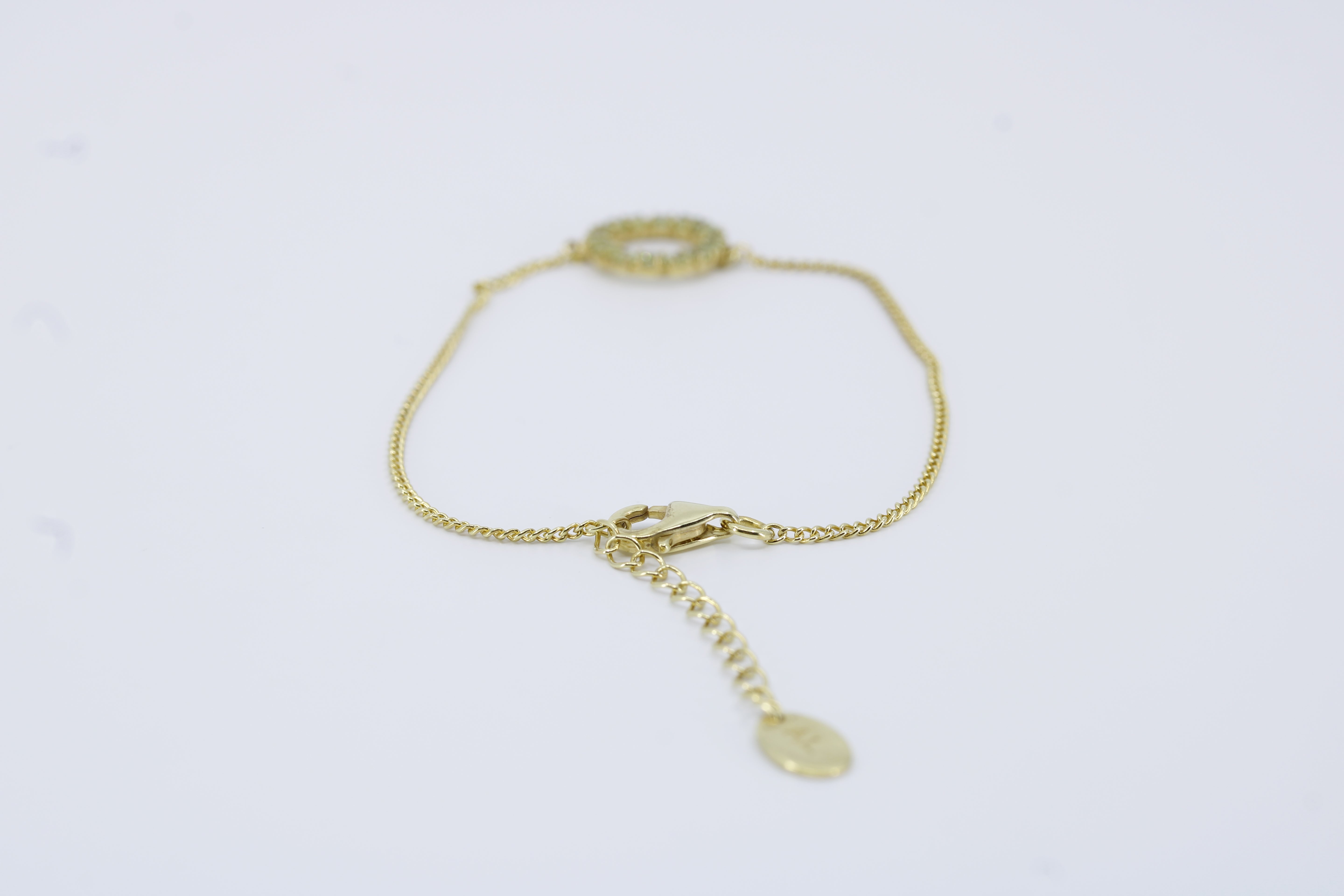 Salina Chain Link Bracelet with Peridot