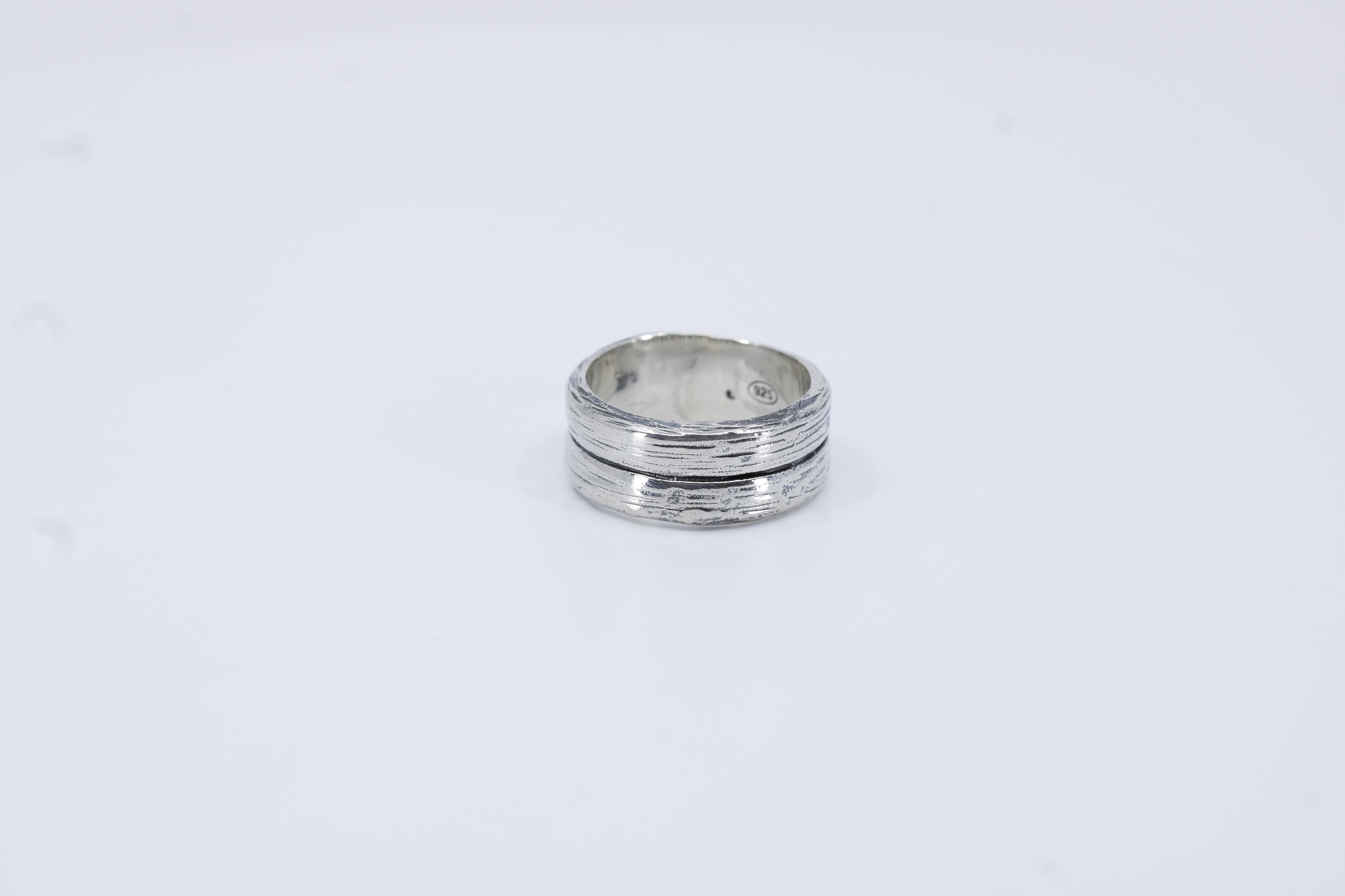 AL CANAL Two Row Band Ring