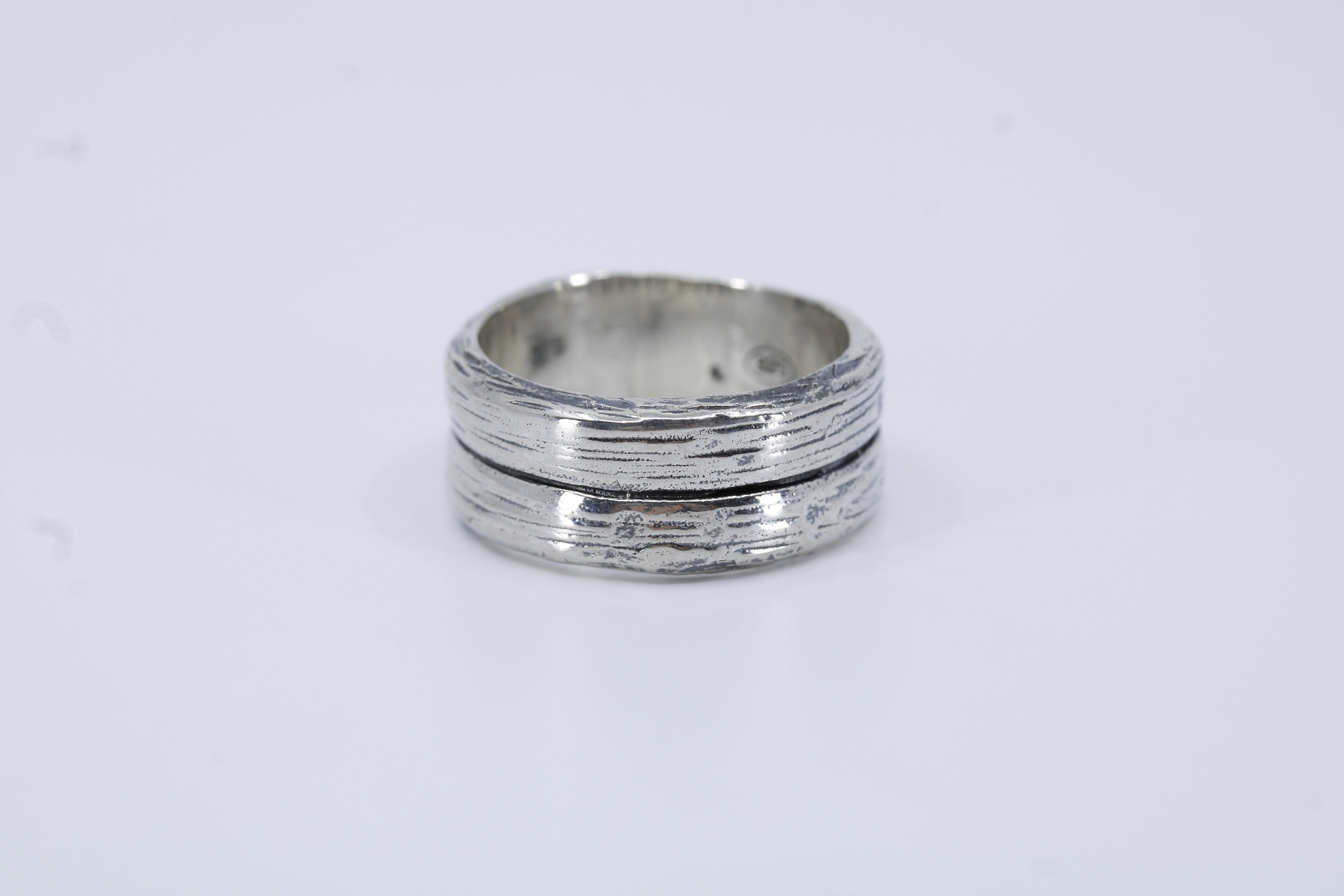 AL CANAL Two Row Band Ring