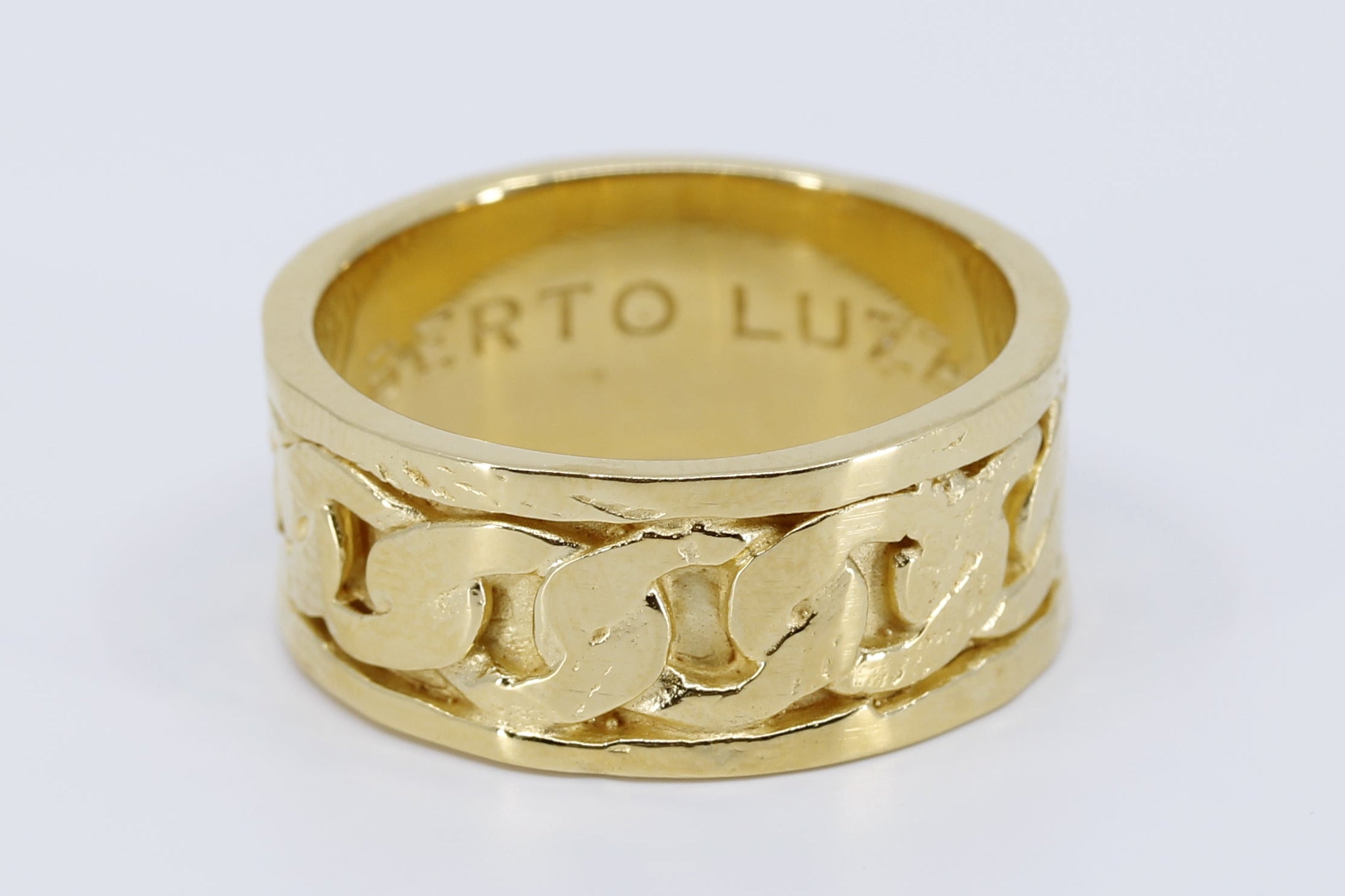 SAAR 18K Gold Vermeil Inset Band Ring