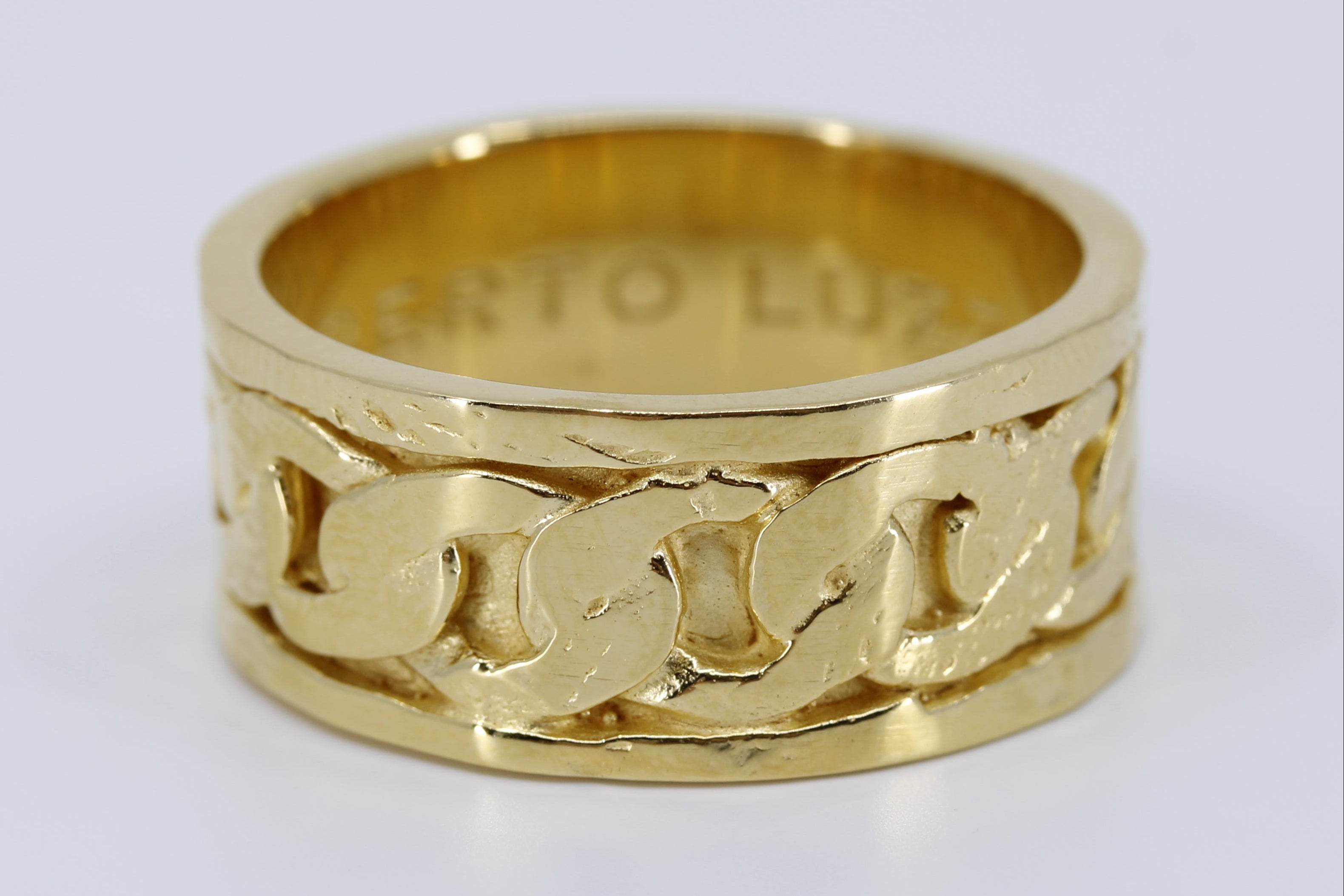 SAAR 18K Gold Vermeil Inset Band Ring