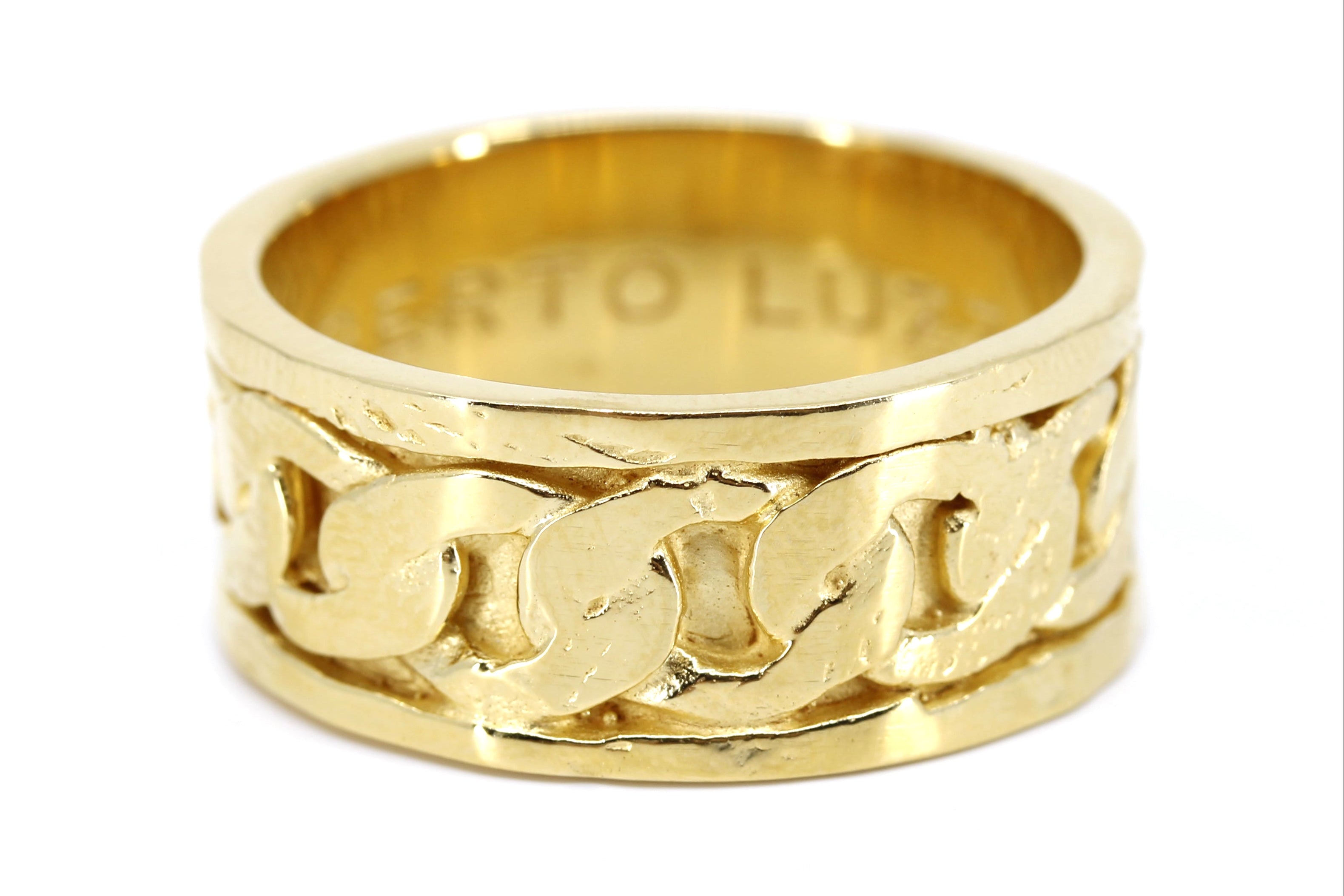 SAAR 18K Gold Vermeil Inset Band Ring