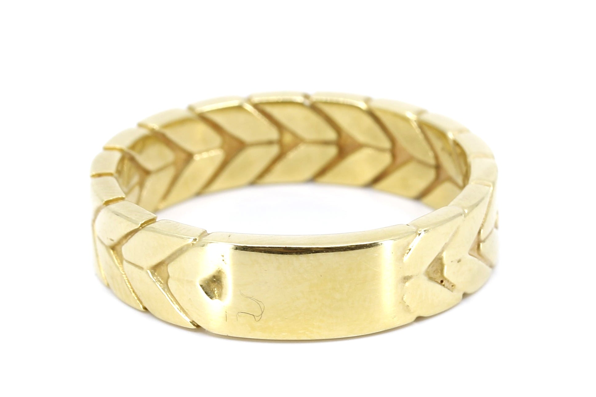 SAAR 18K Gold Vermeil Chevron Ring