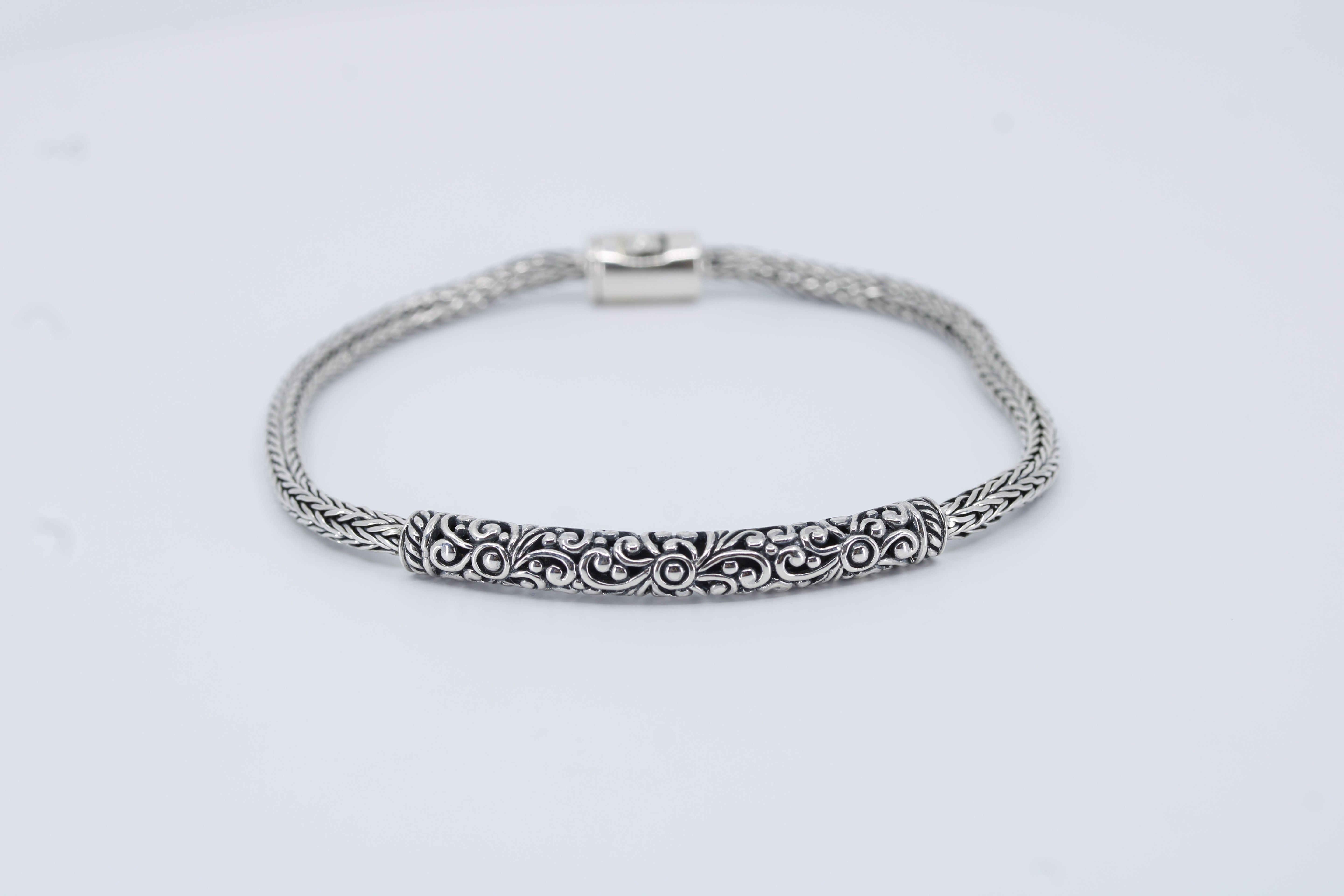 Casa Bali Carved Station Bracelet