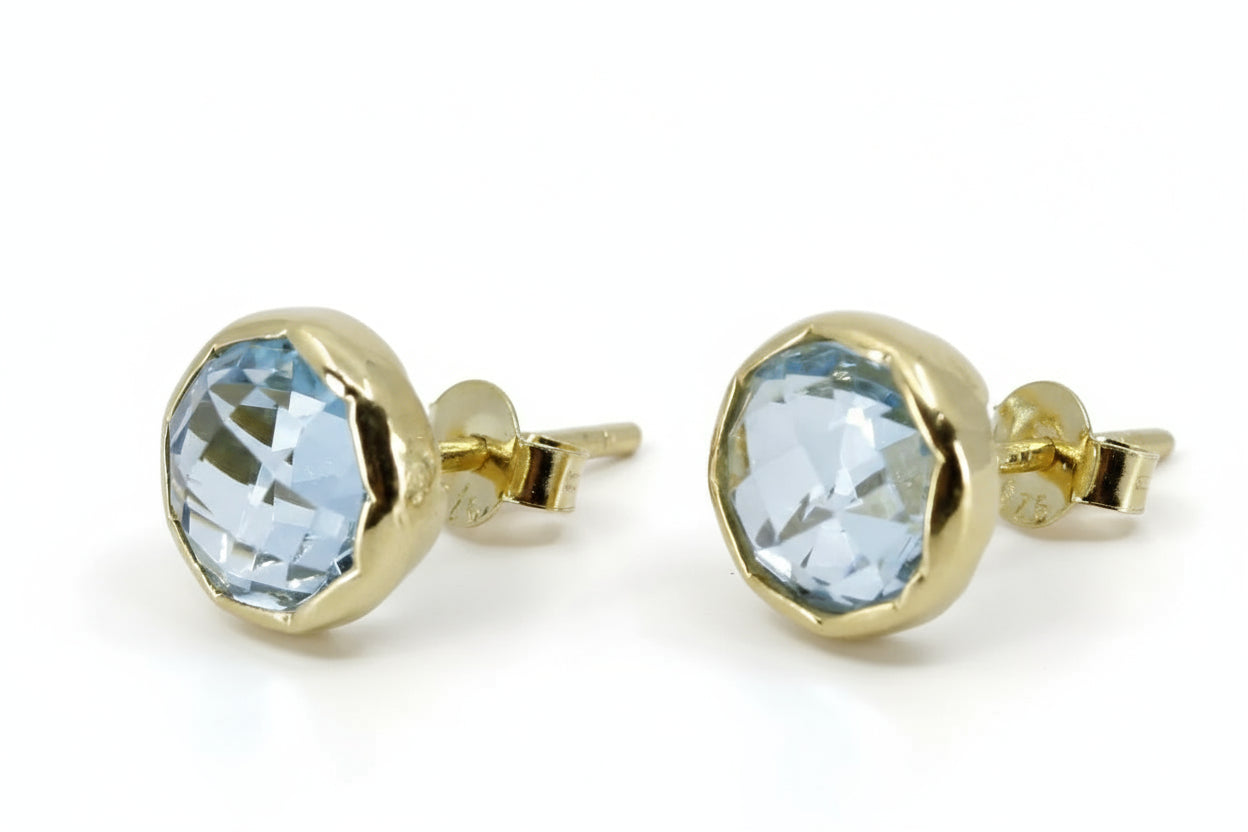 AURORA Blue Topaz Drop Earrings