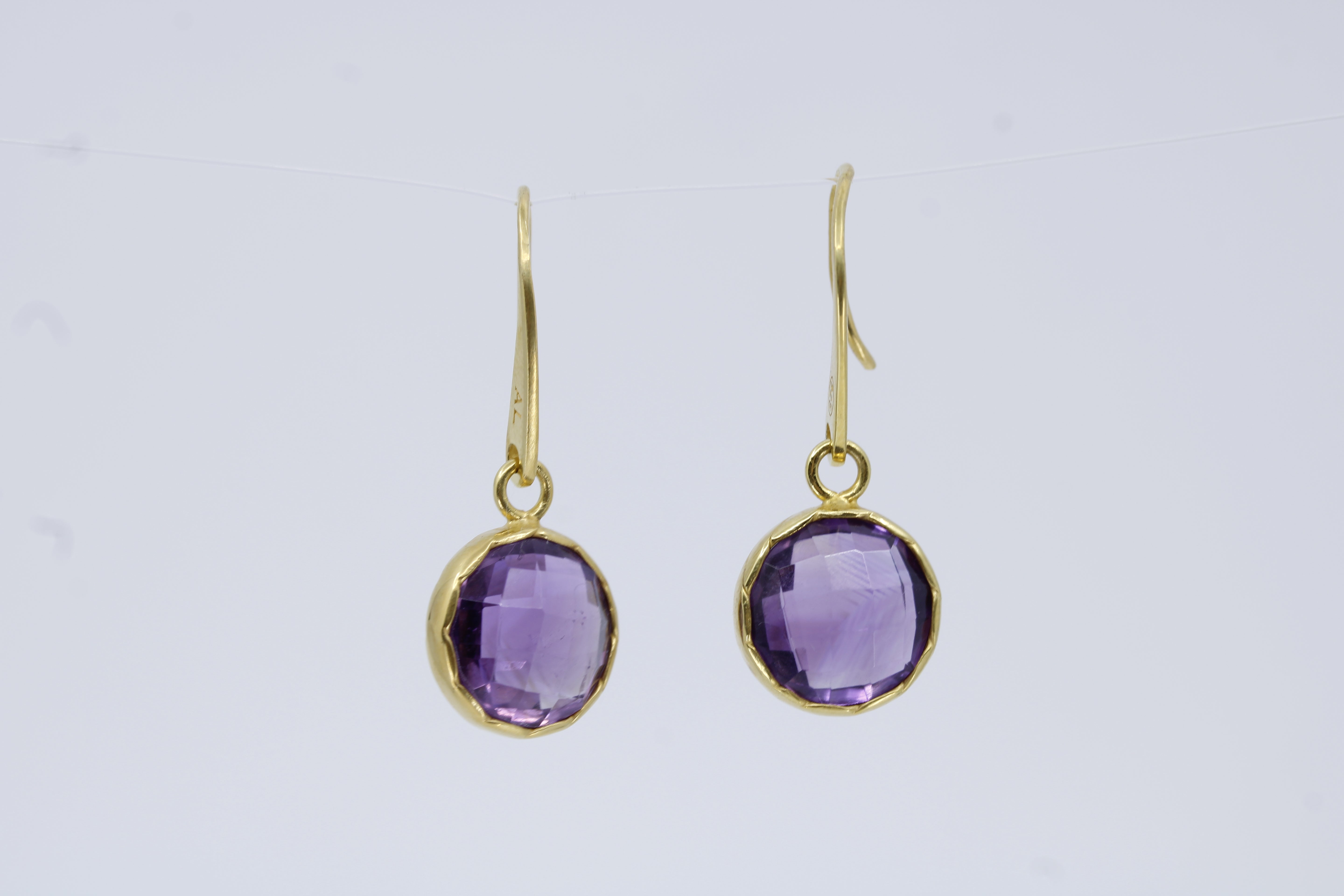 Il Gattopardo Amethyst Single-stone Drop Earrings