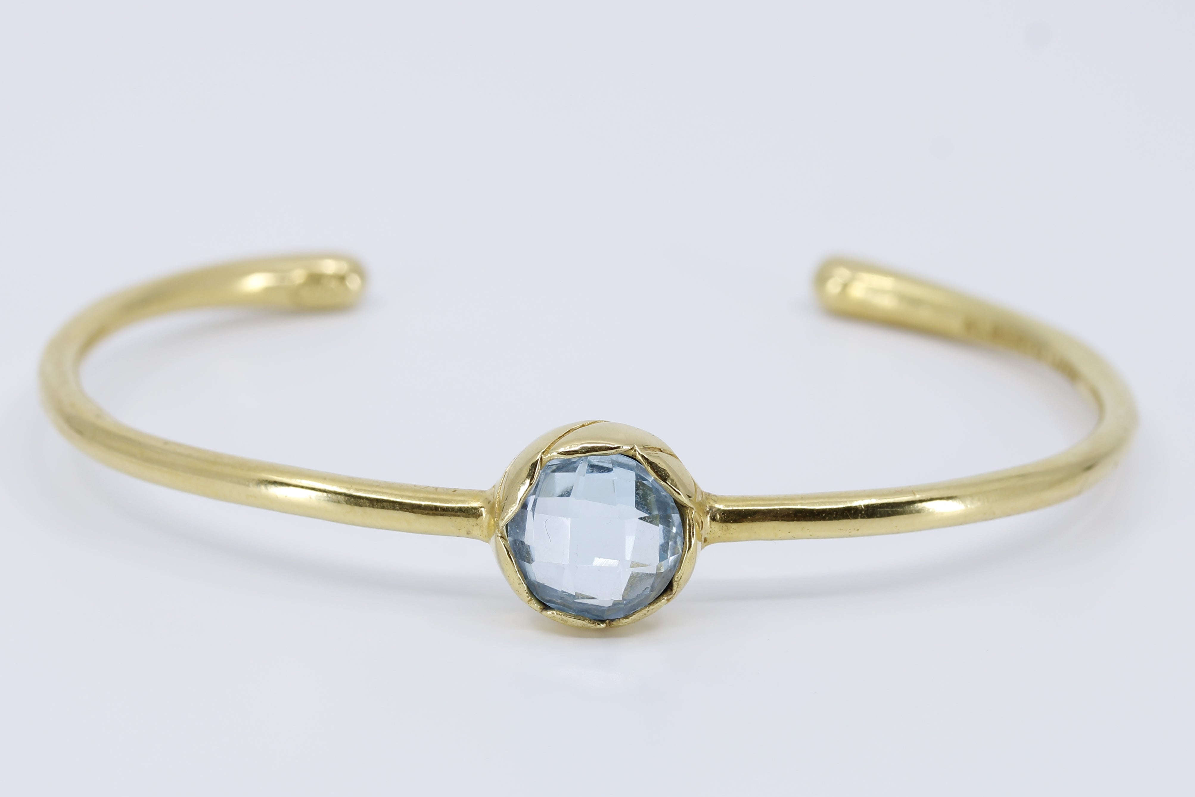 AURORA Blue Topaz Cuff Bracelet