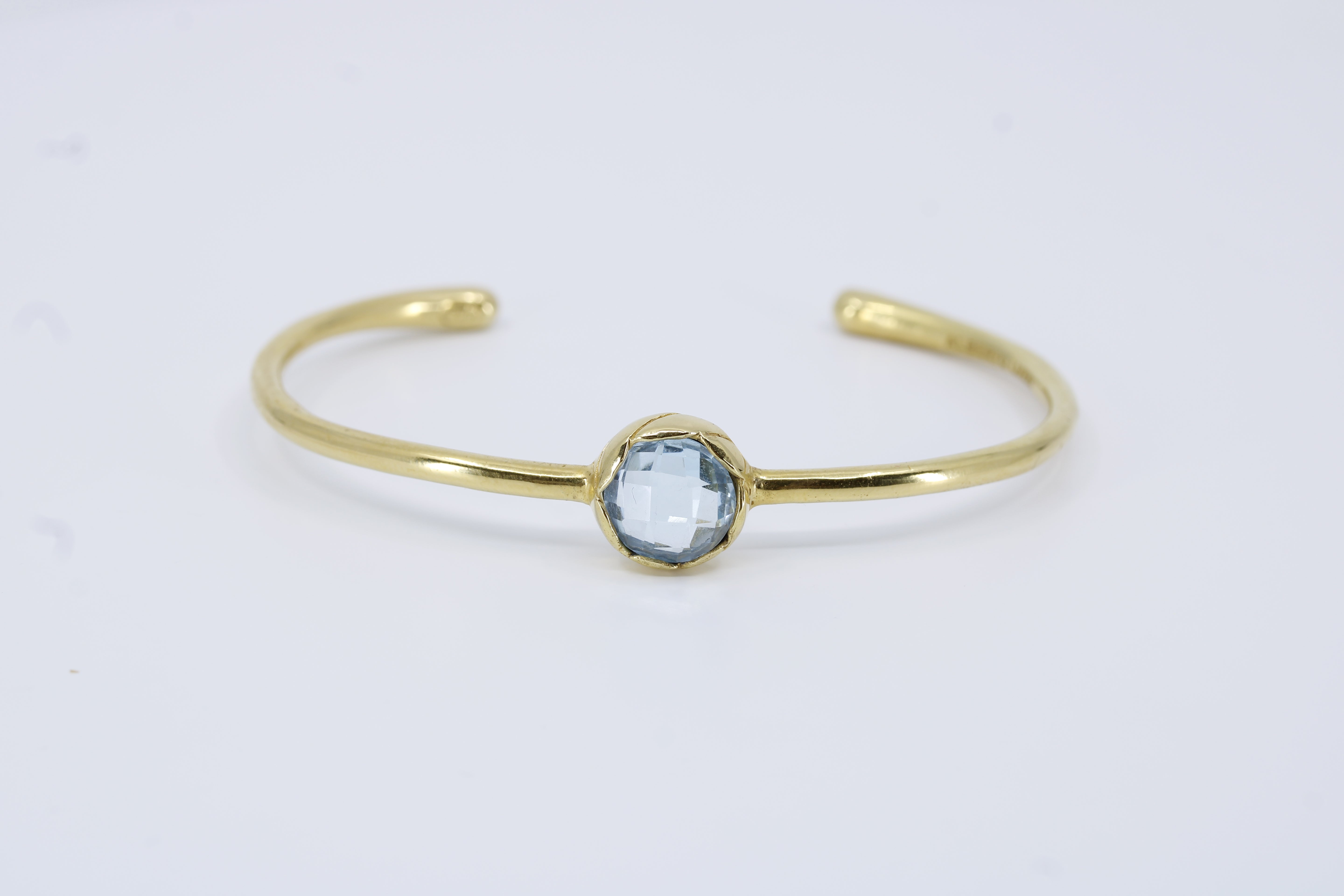 Il Gattopardo Blue Topaz Cuff Bracelet