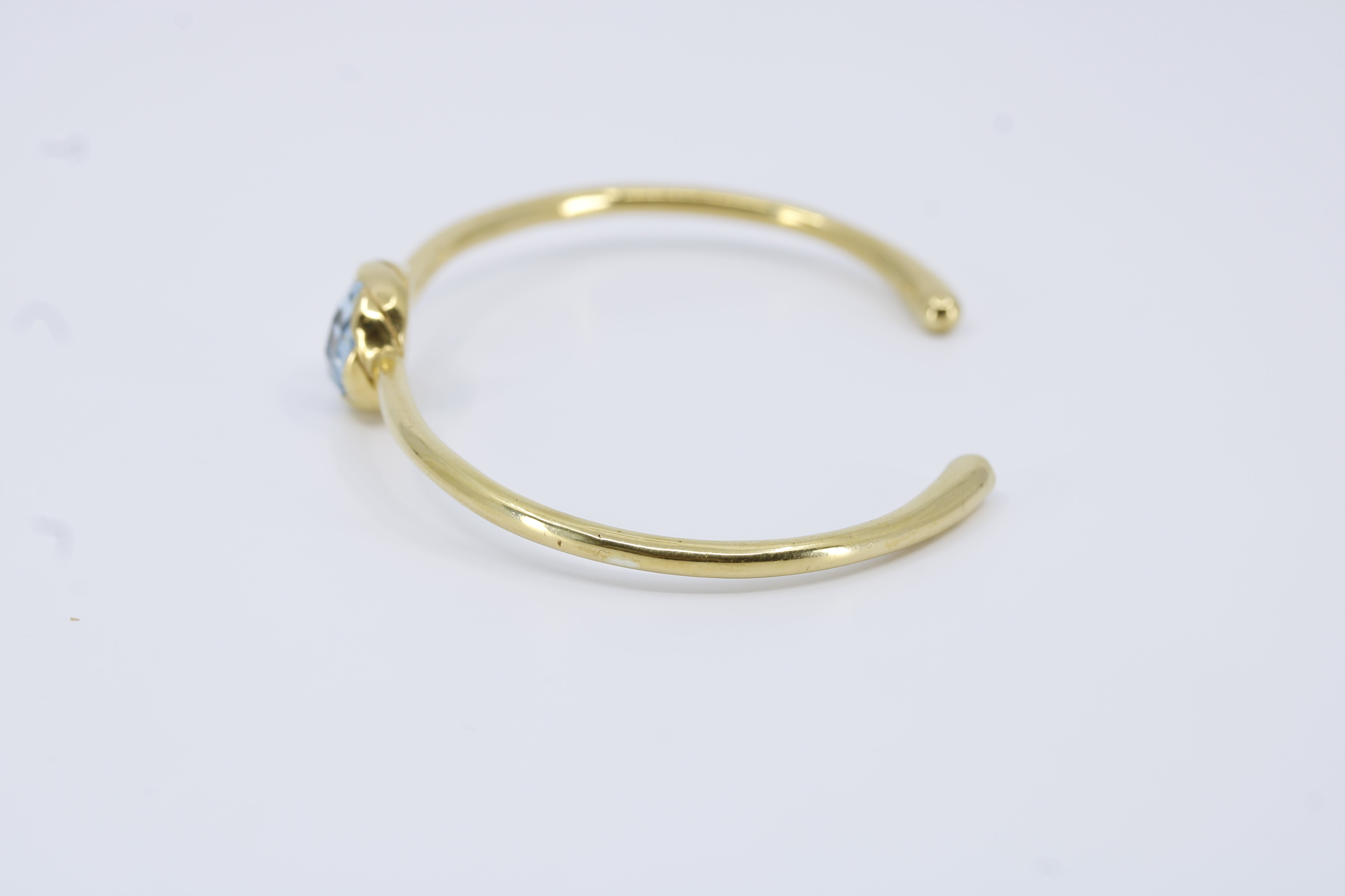 Il Gattopardo Blue Topaz Cuff Bracelet