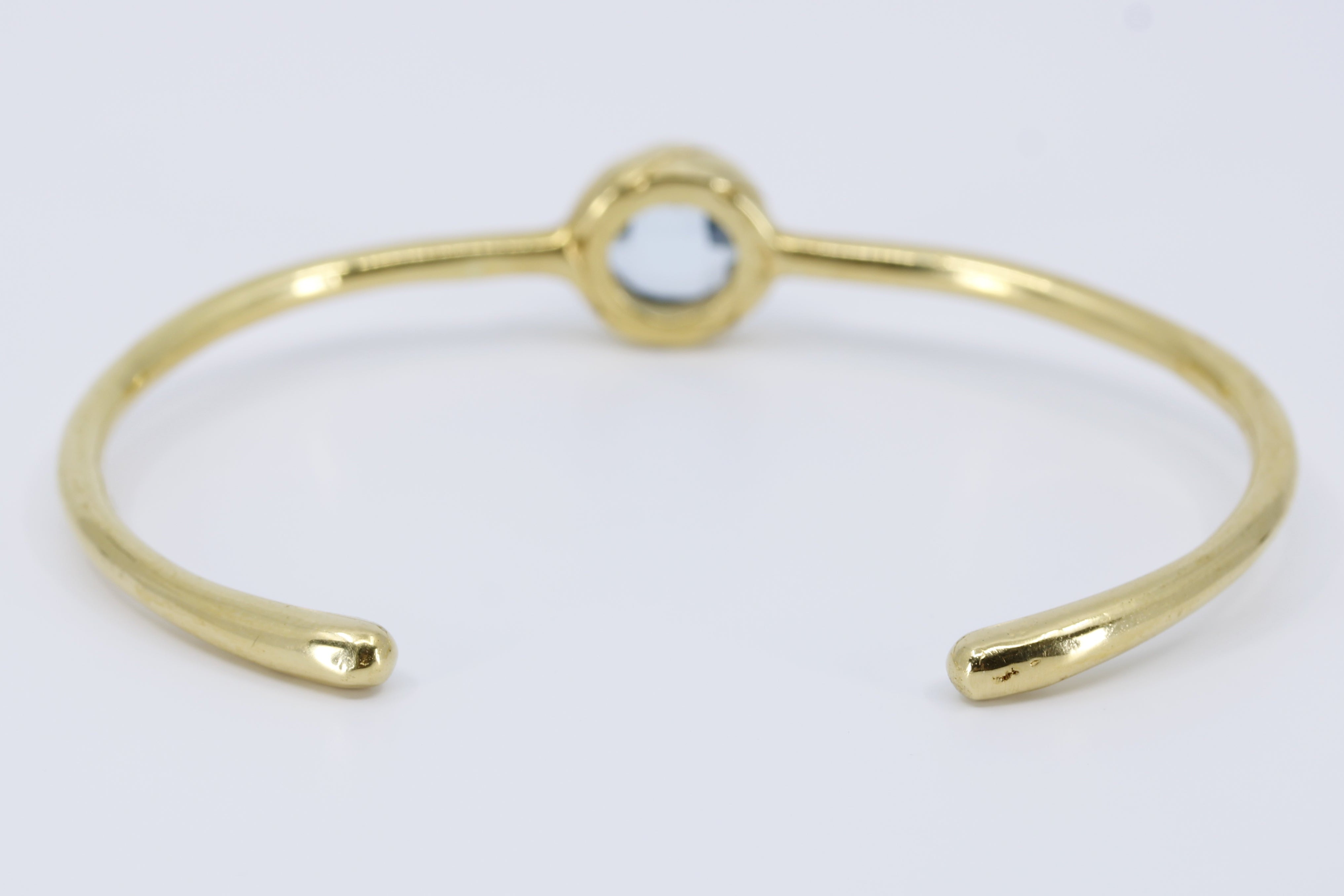 AURORA Blue Topaz Cuff Bracelet