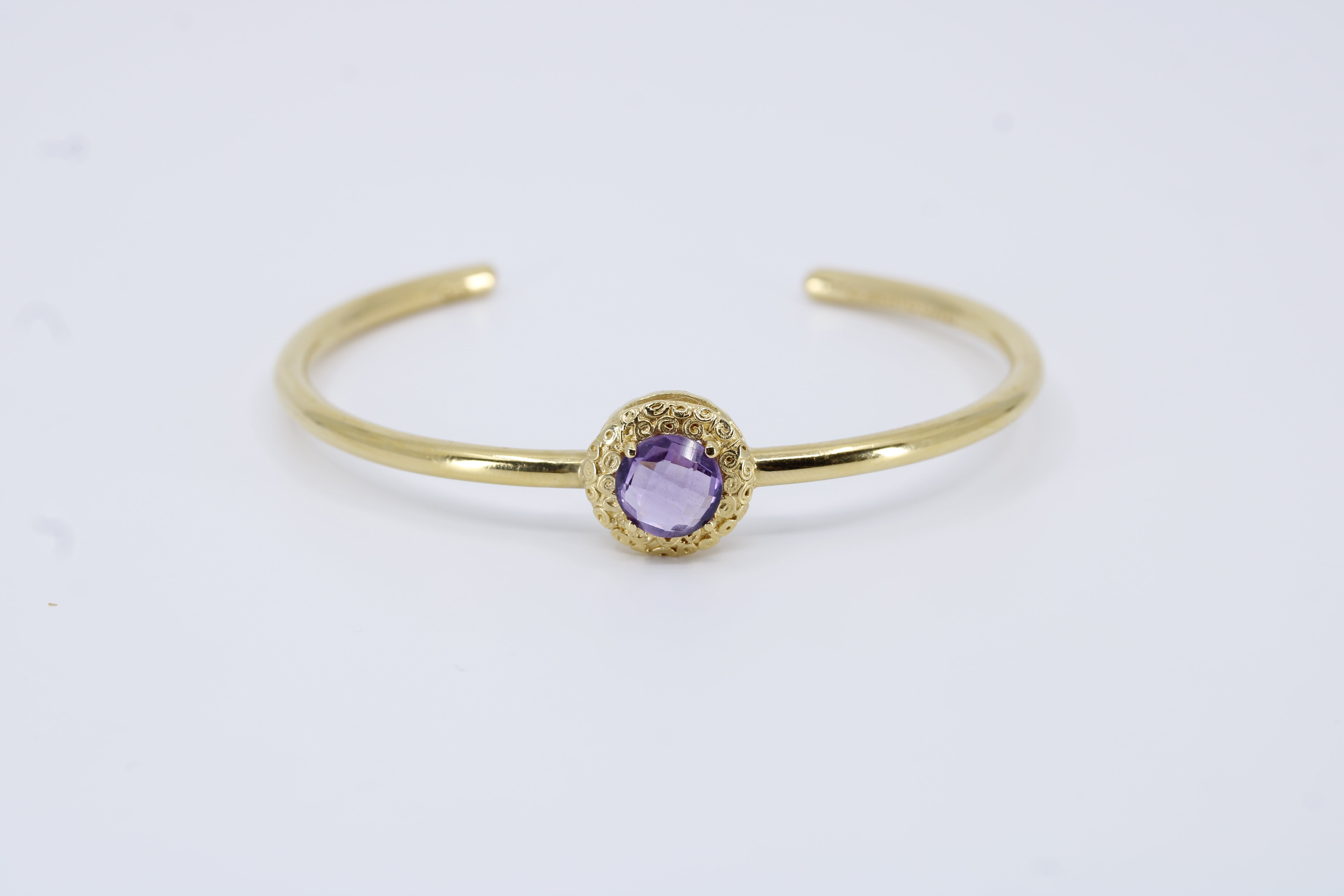 Il Gattopardo Amethyst Cuff Bracelet