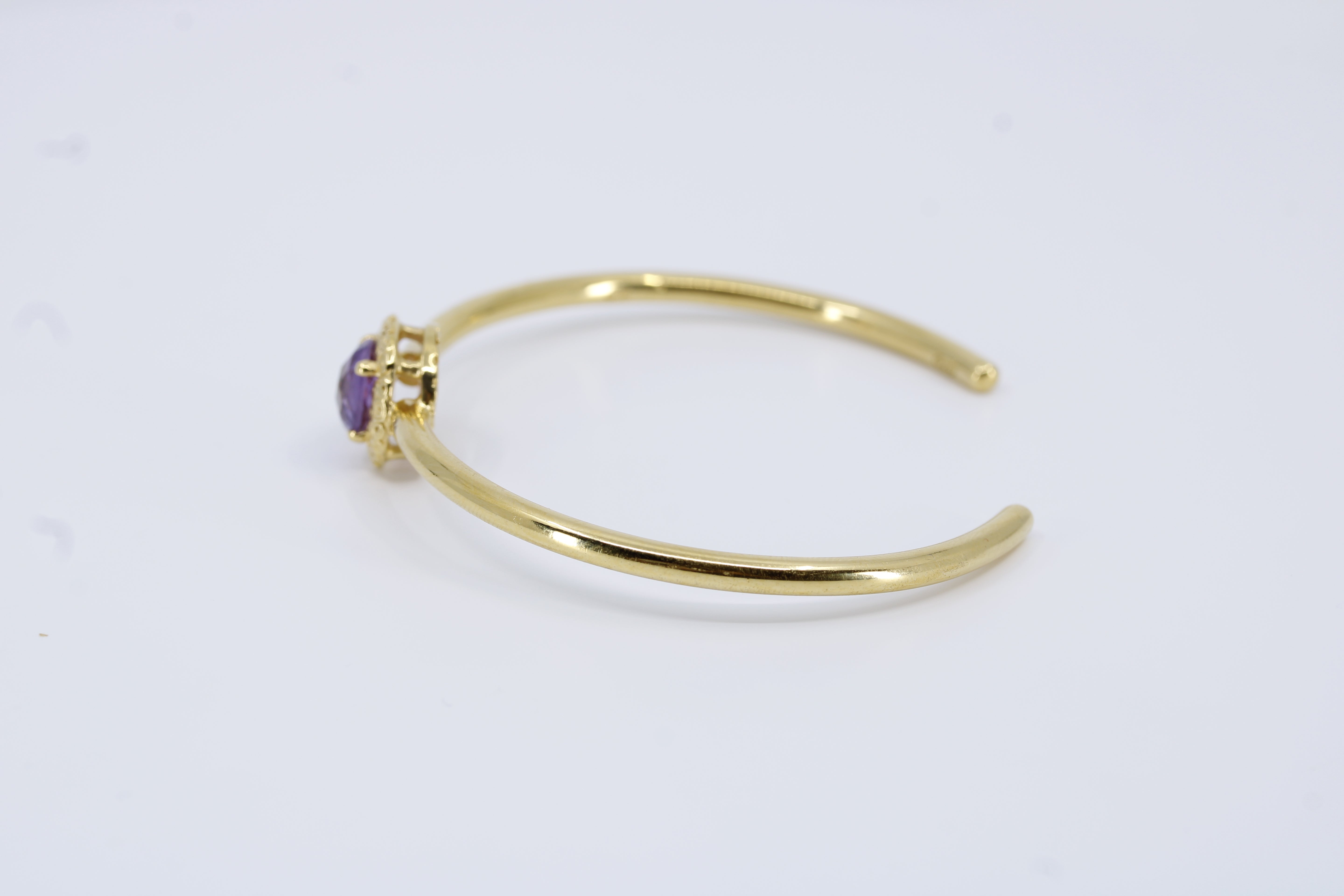 Il Gattopardo Amethyst Cuff Bracelet