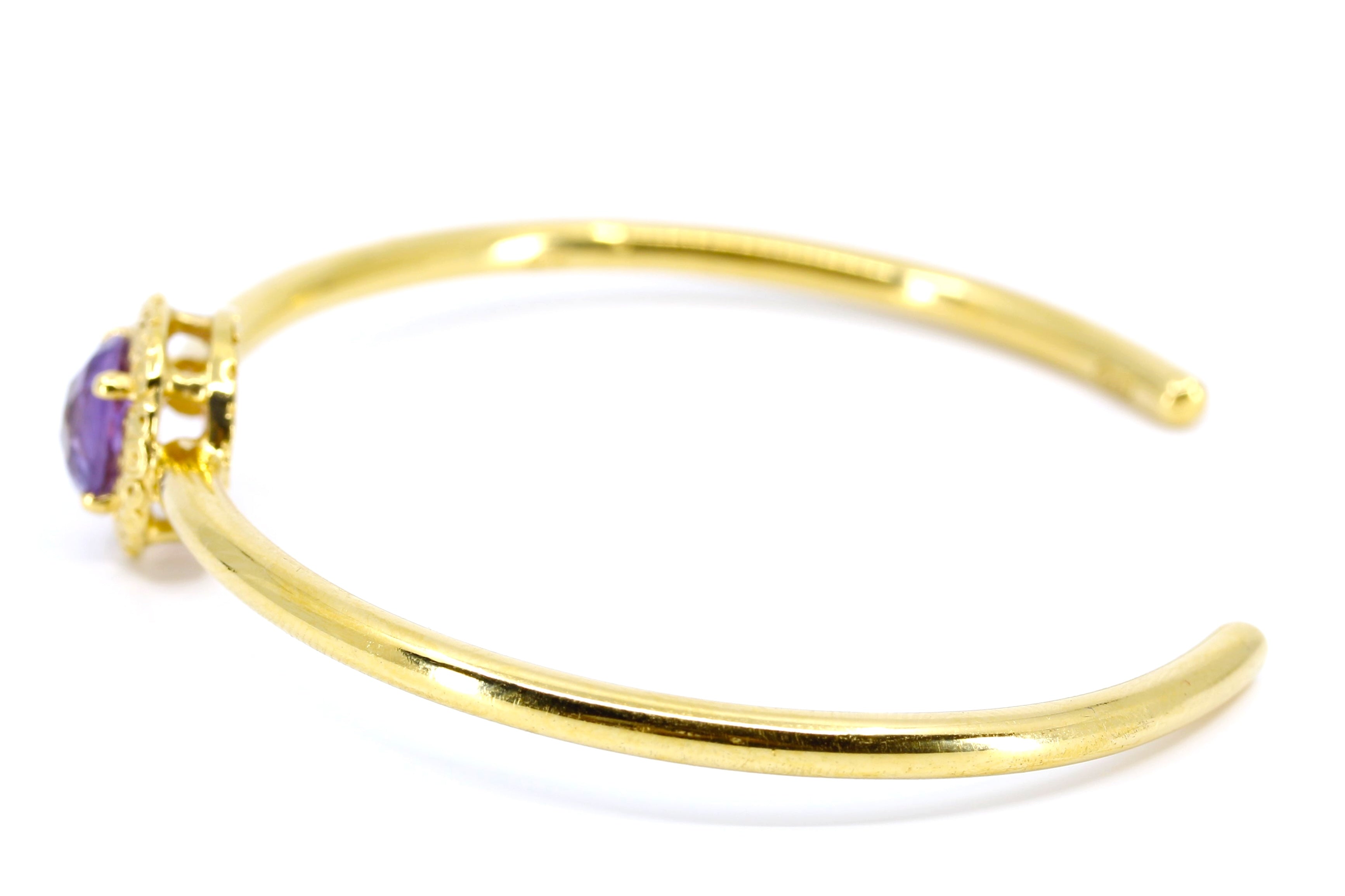 AURORA Amethyst Cuff Bracelet