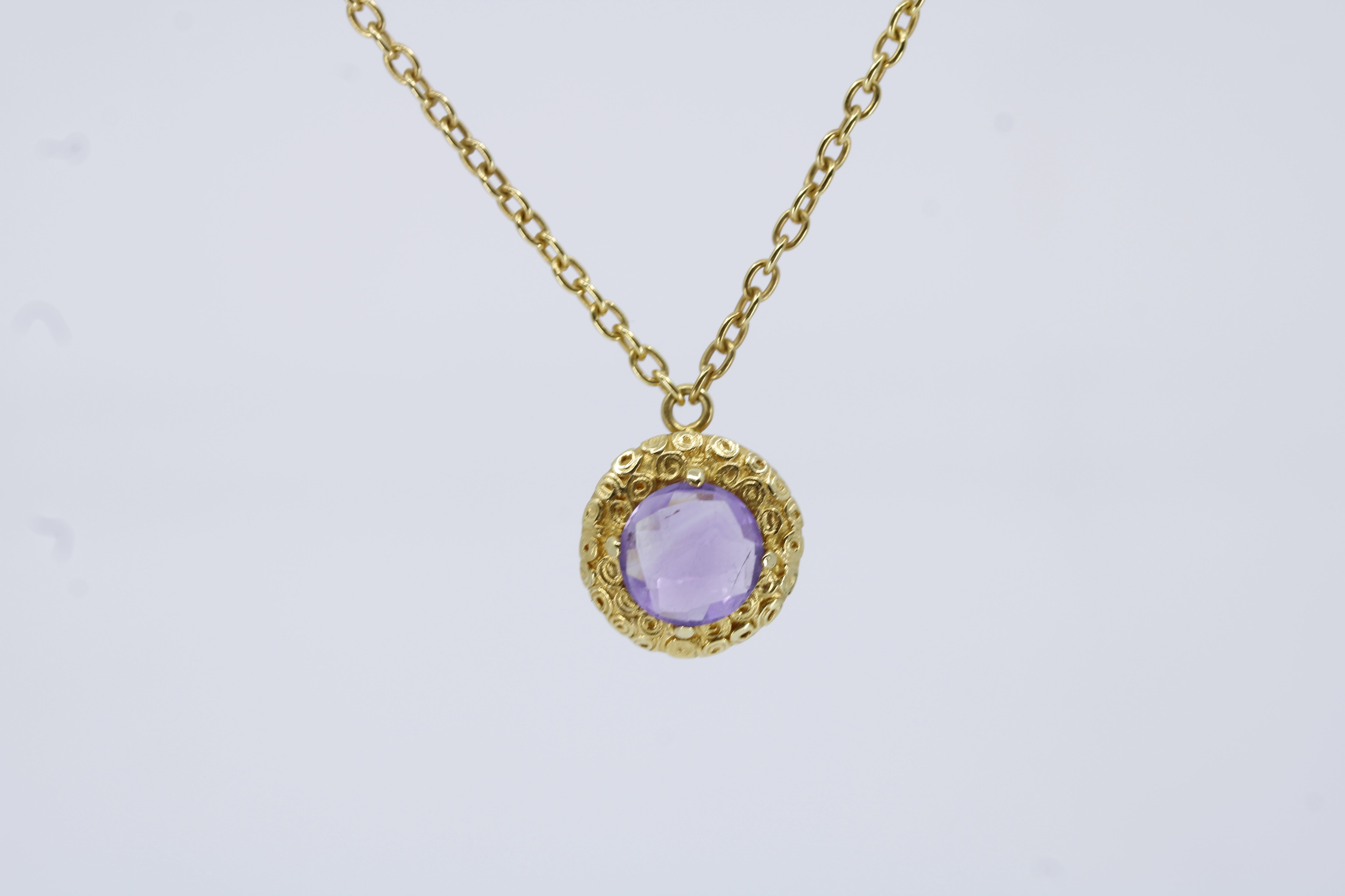 Il Gattopardo Amethyst Pendant Necklace