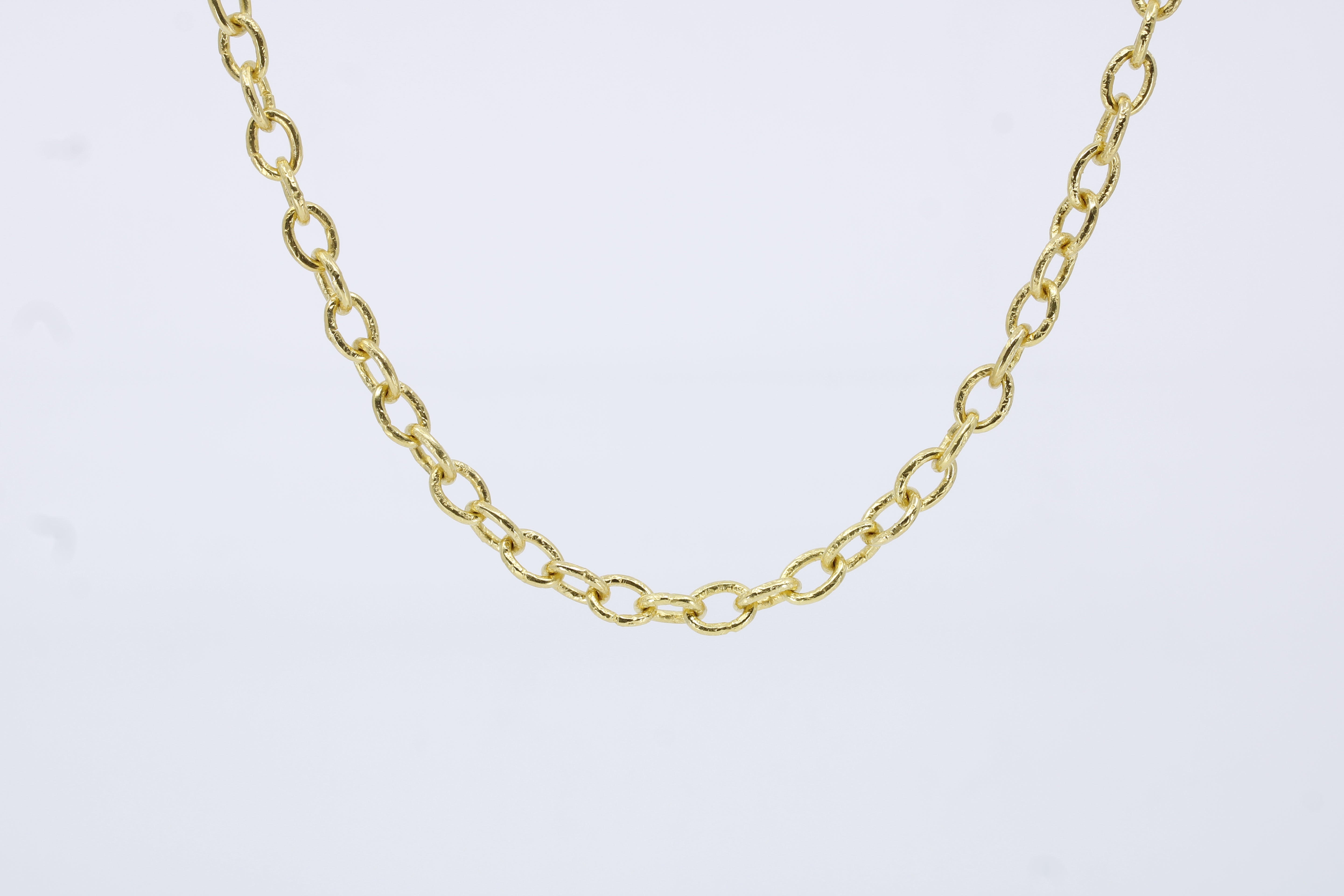 AL CANAL 18K Gold Vermeil Chain Link Necklace