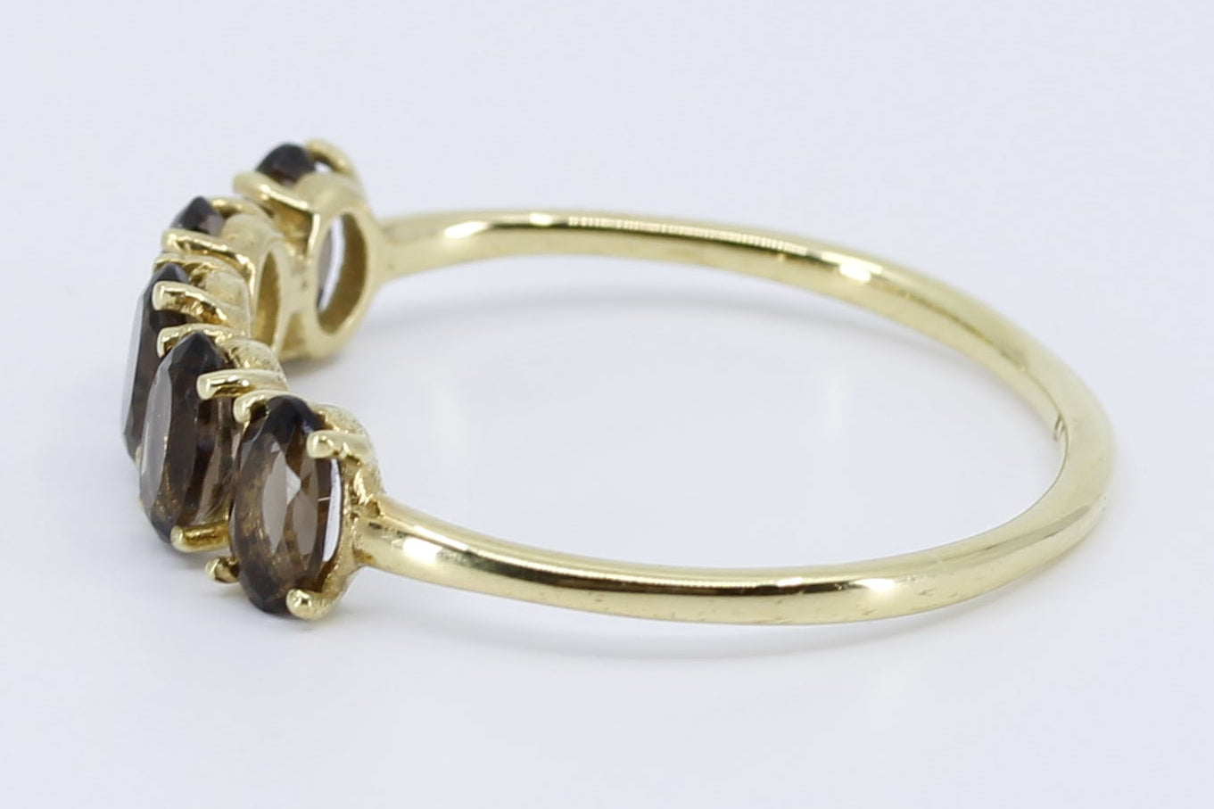 AURORA Smoky Quartz Bar Ring