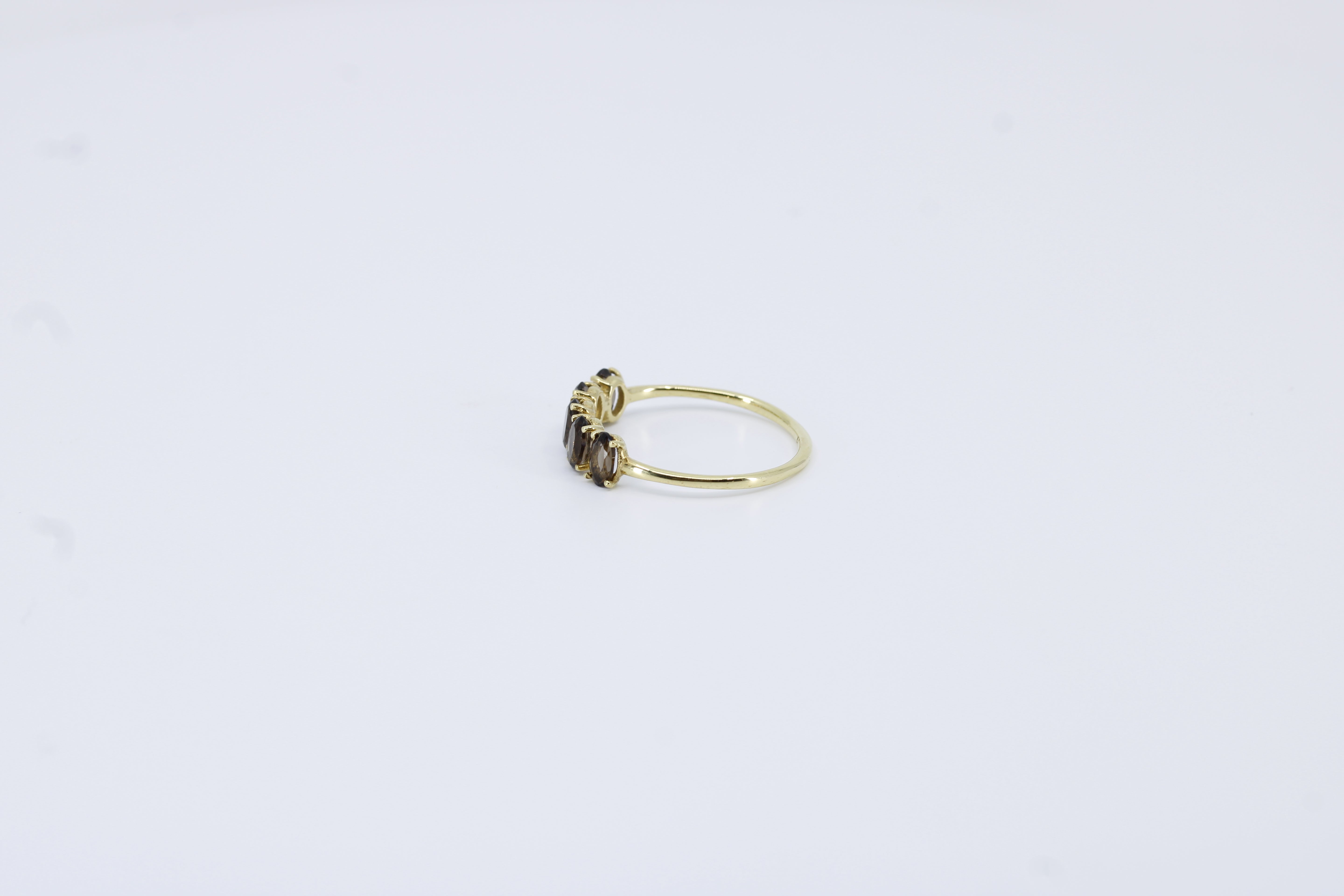 High Line Smoky Quartz Bar Ring