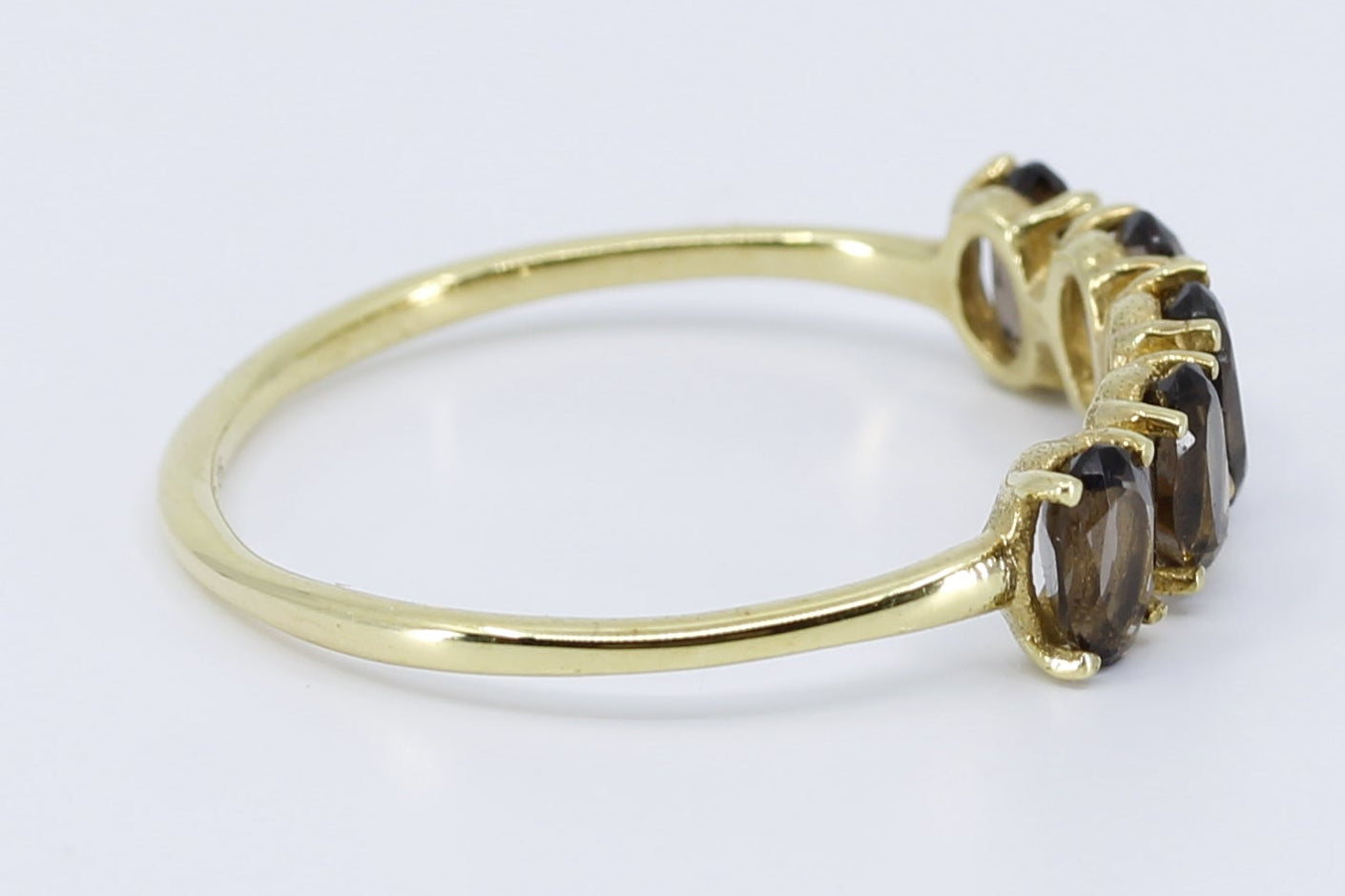 AURORA Smoky Quartz Bar Ring
