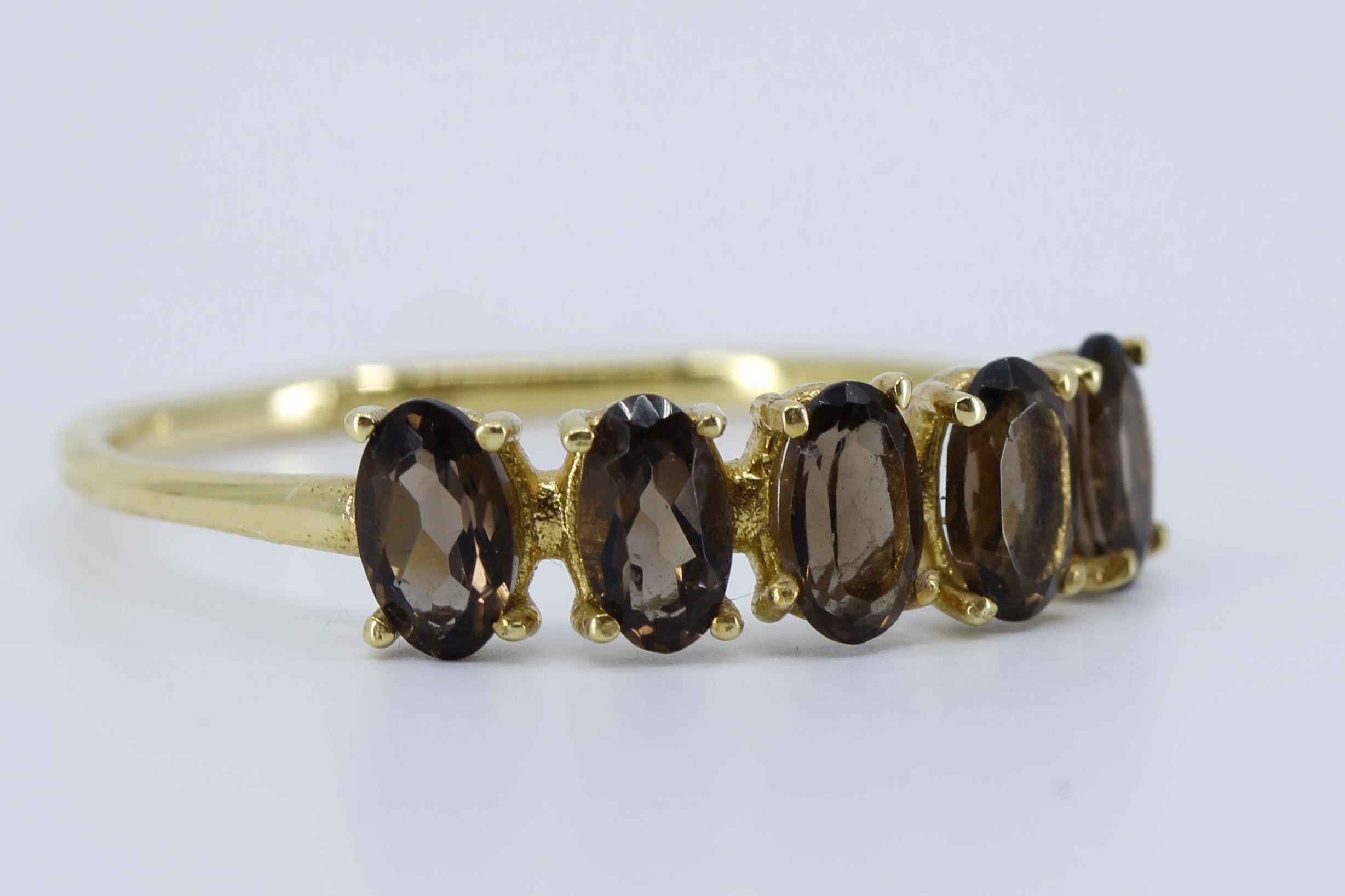 AURORA Smoky Quartz Bar Ring