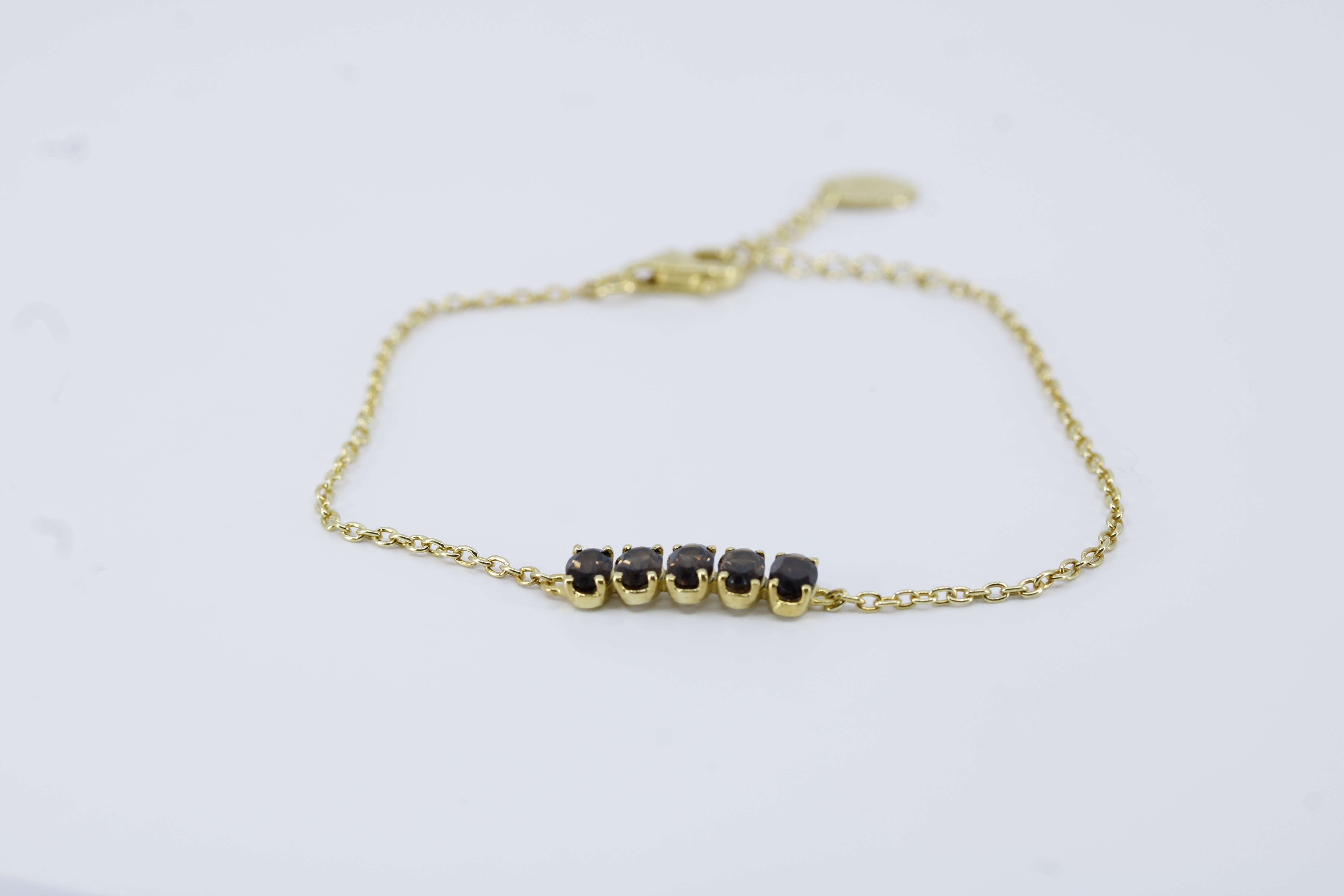 High Line Smoky Quartz Bar Bracelet