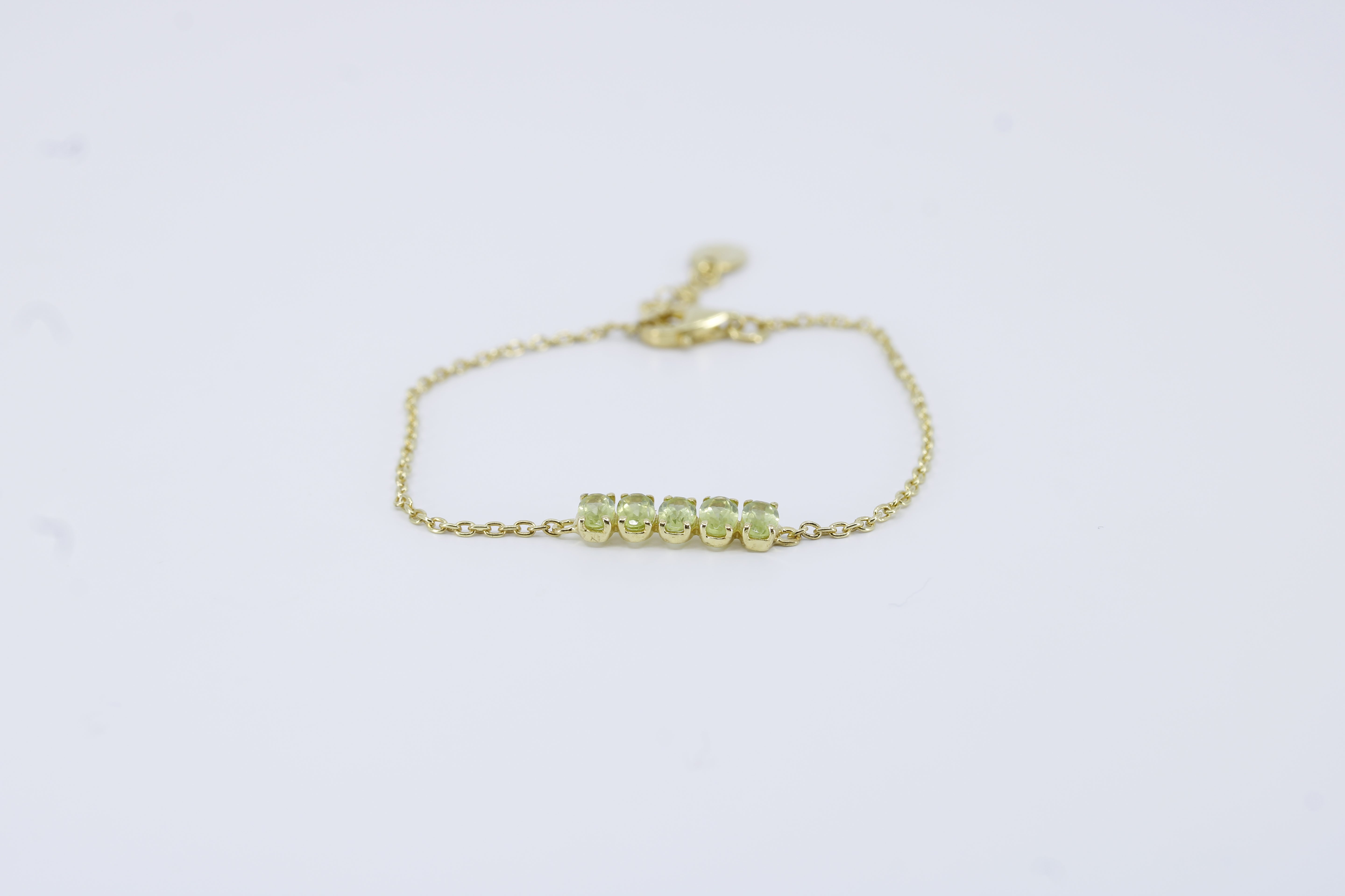 High Line Peridot Bar Bracelet