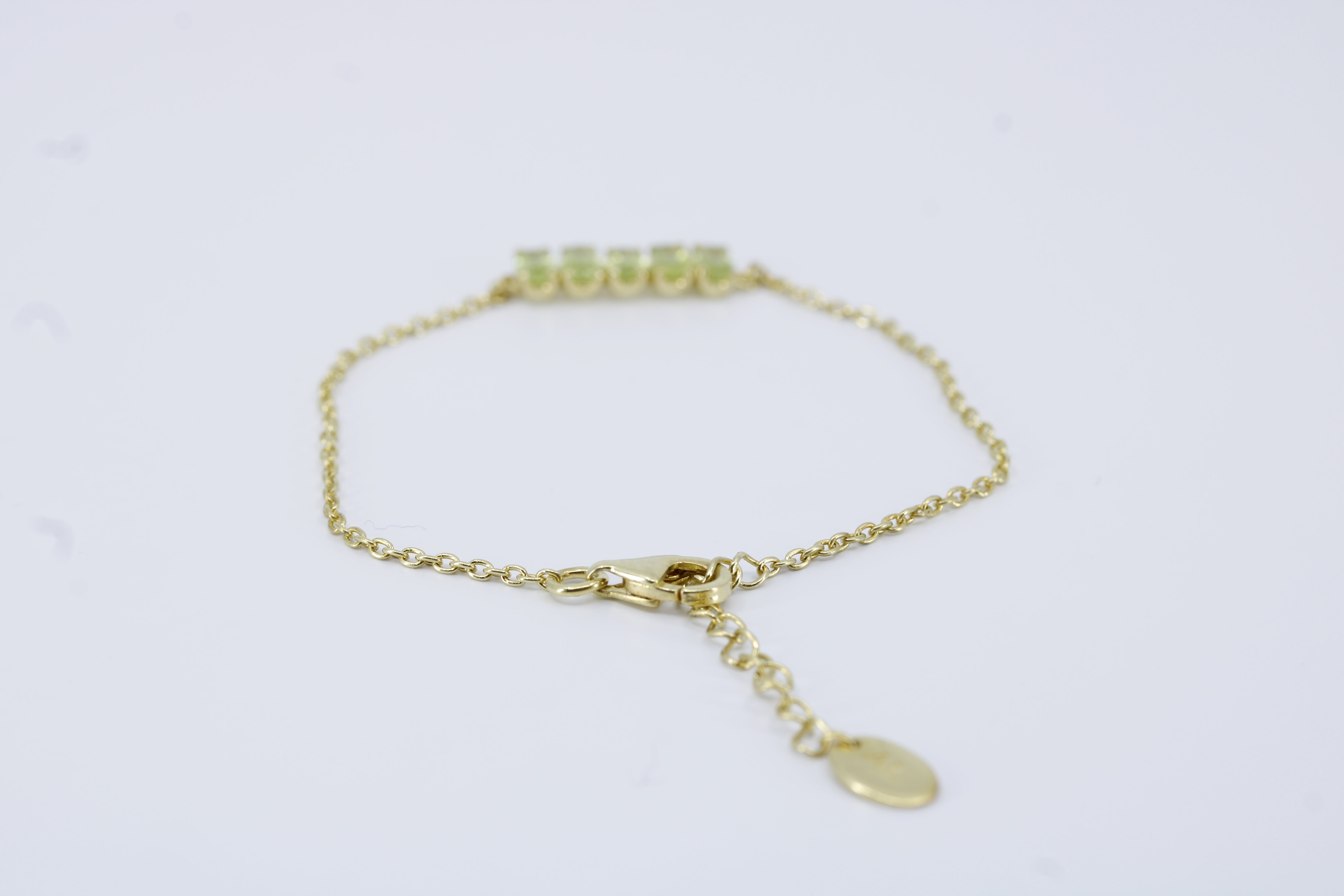 High Line Peridot Bar Bracelet
