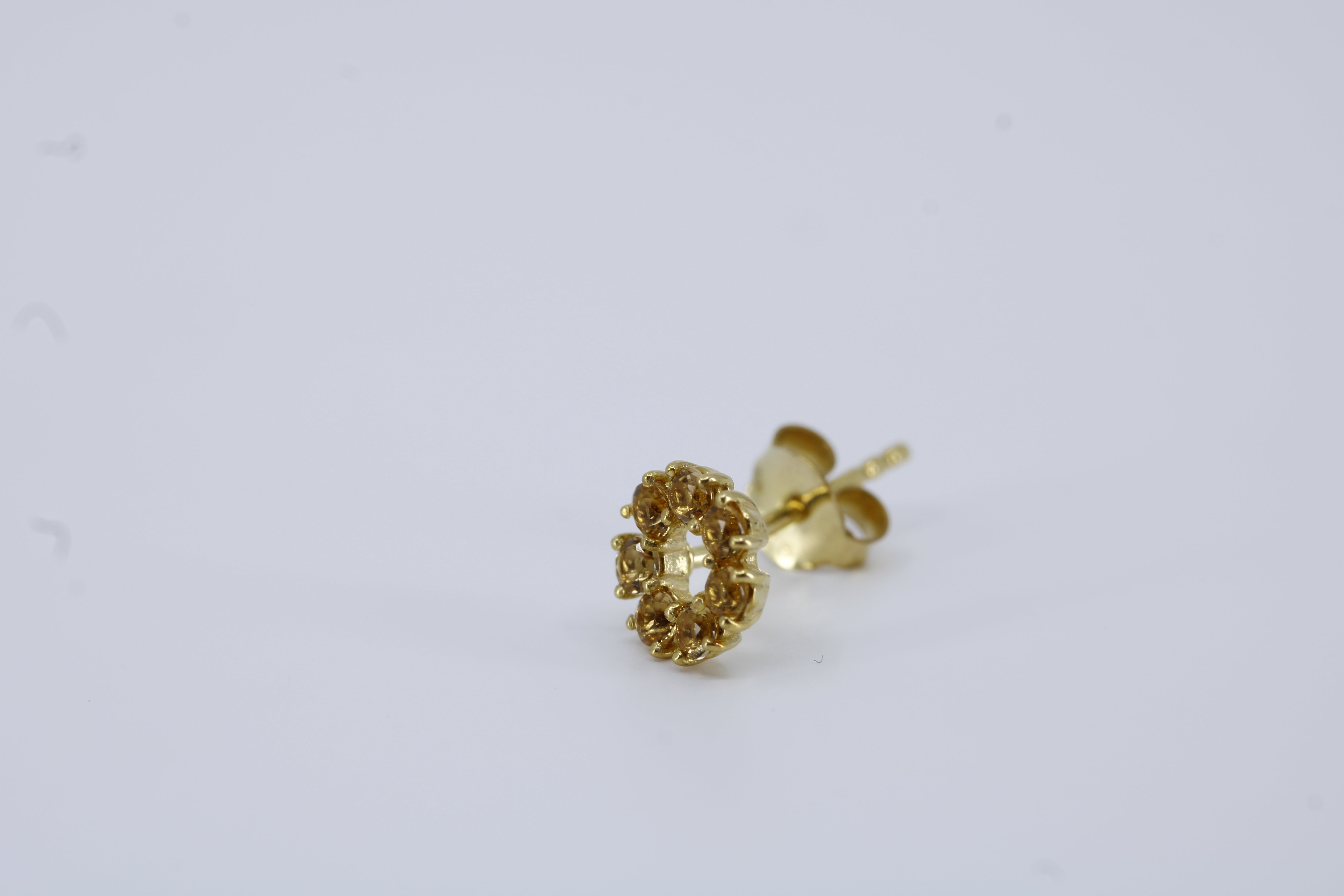 Salina 18K Gold Vermeil Earrings with Citrine