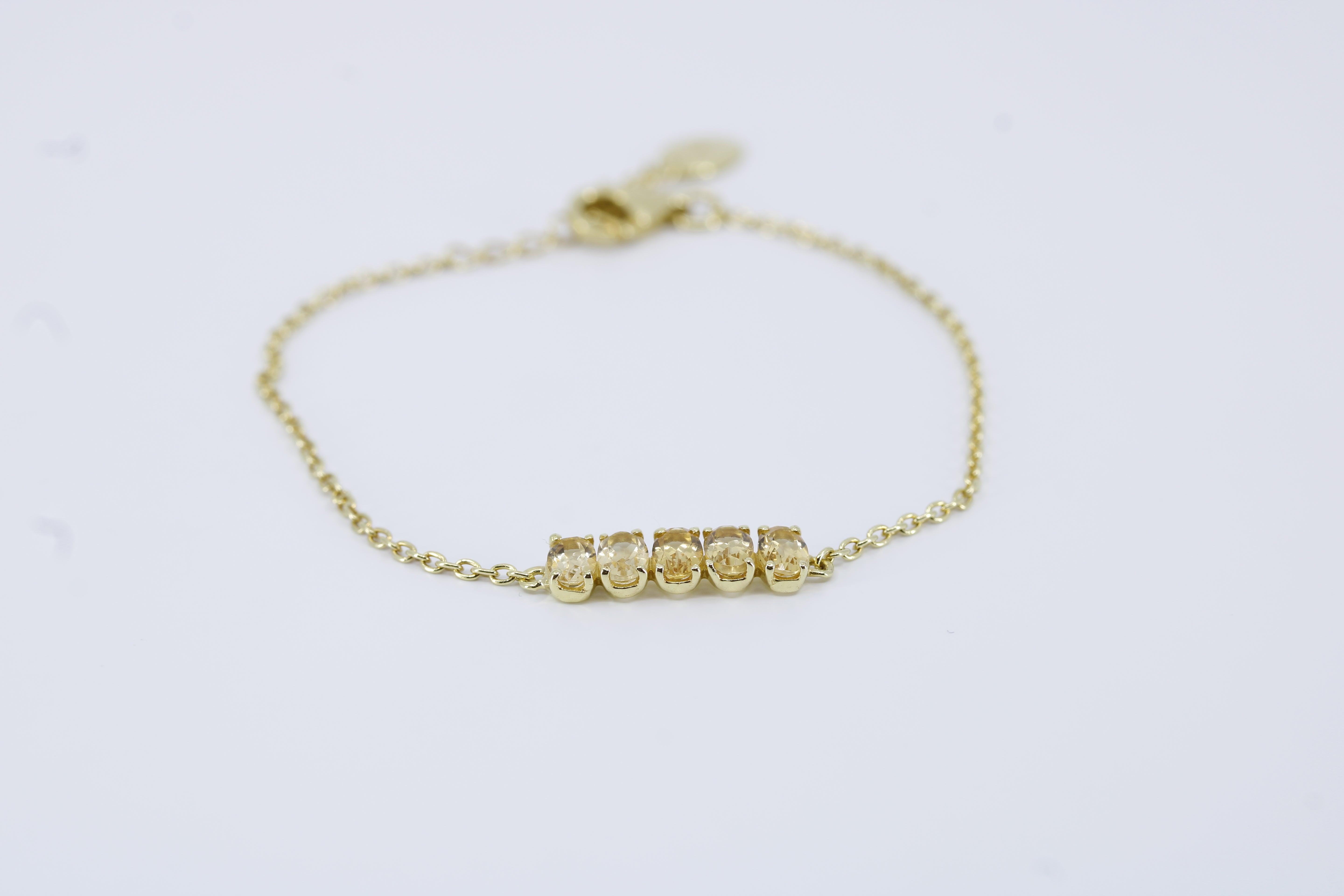 High Line Citrine Bar Bracelet