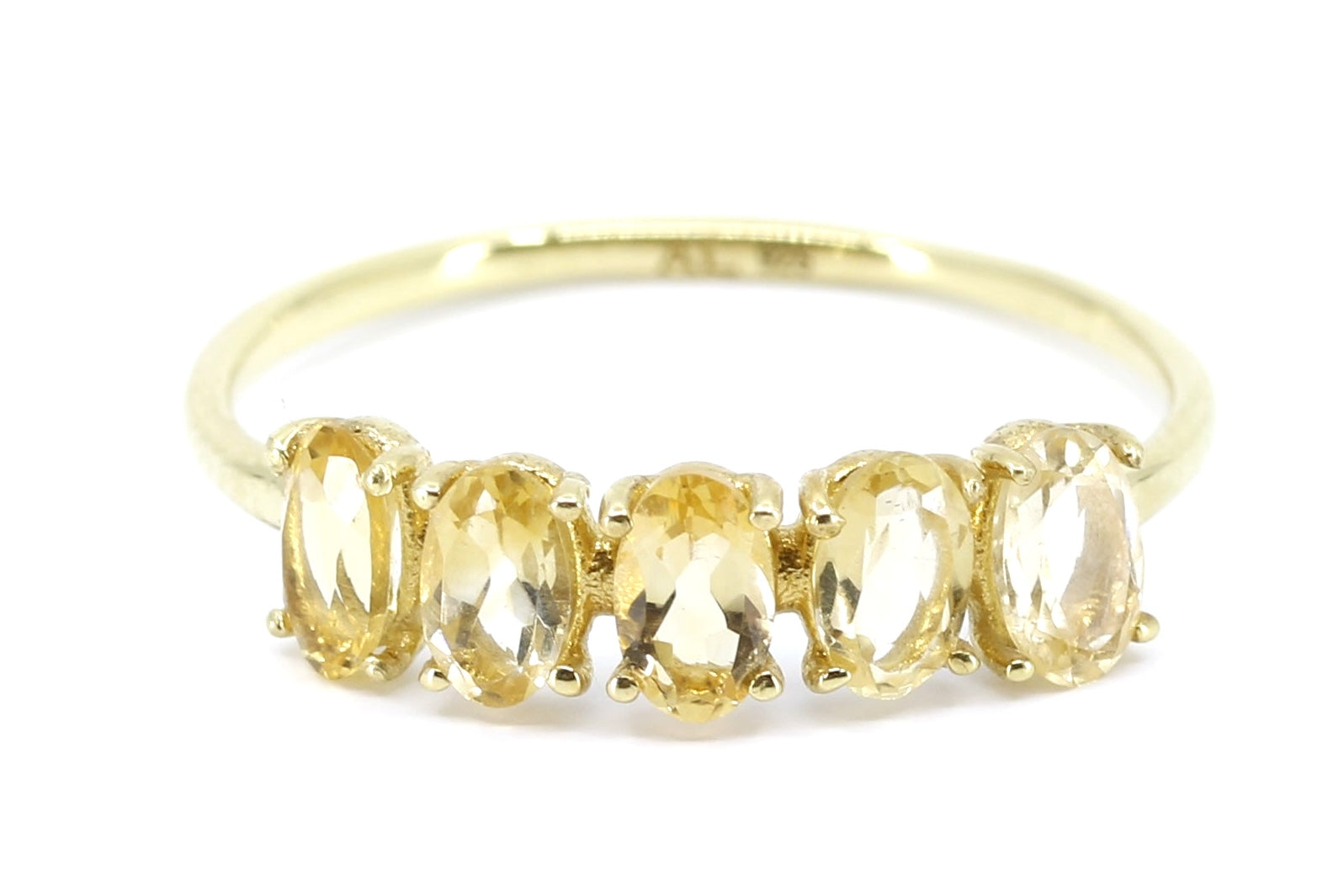 AURORA Citrine Bar Ring
