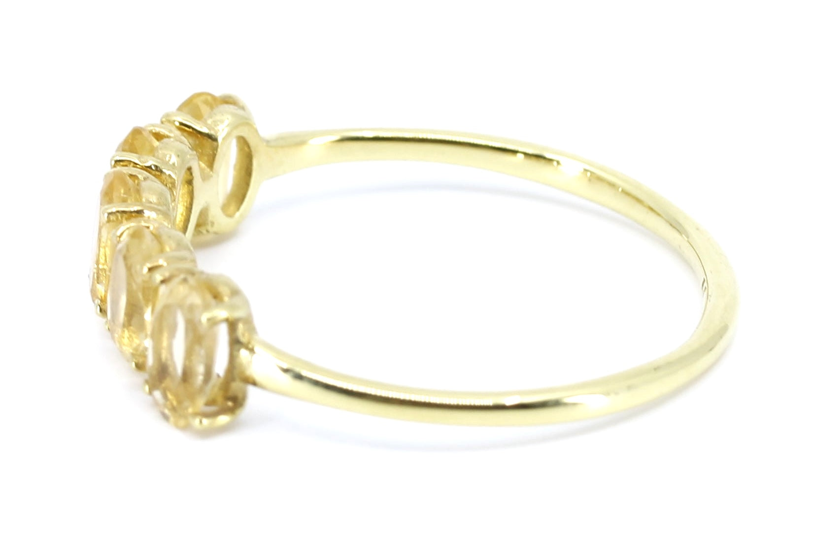 AURORA Citrine Bar Ring