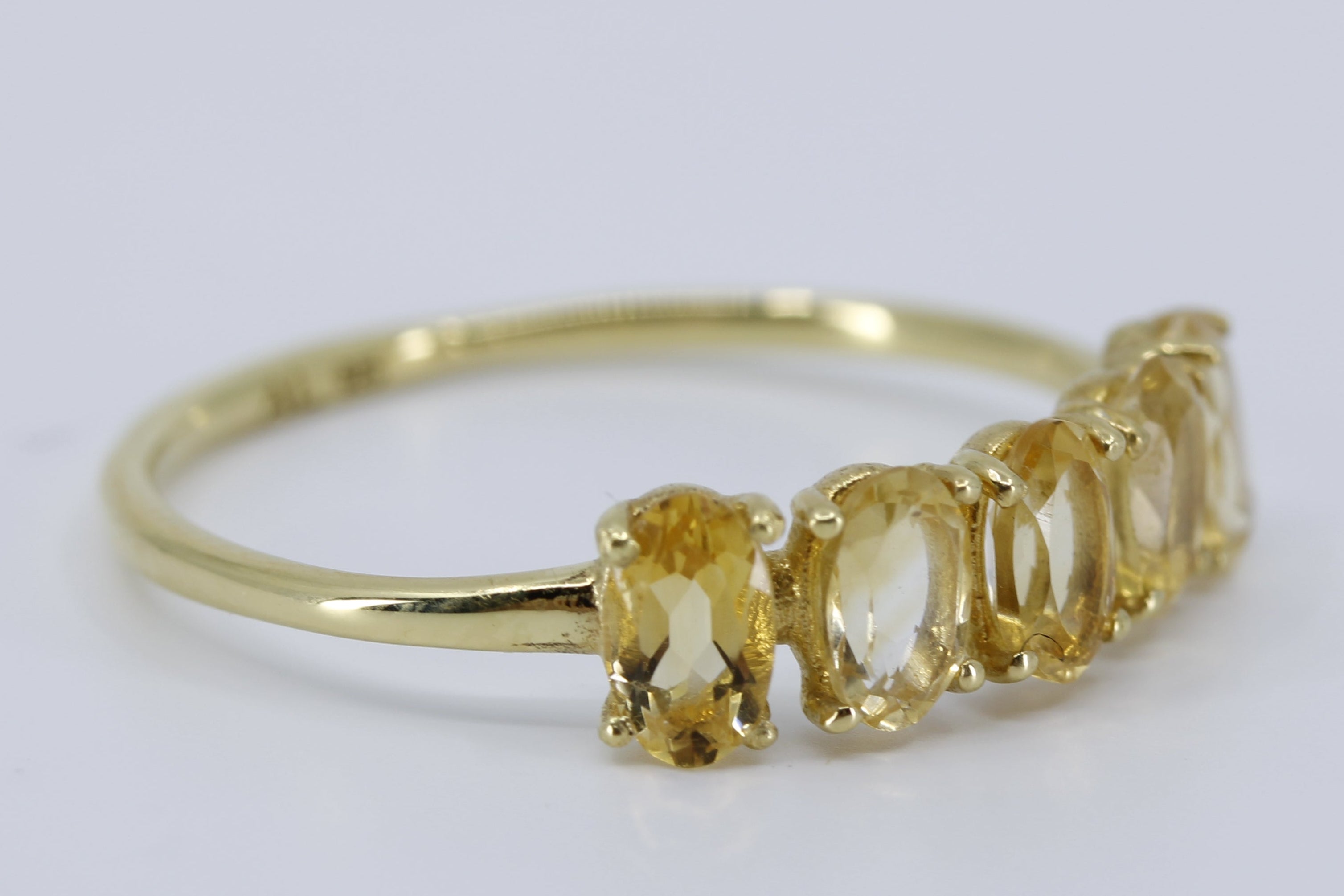 AURORA Citrine Bar Ring