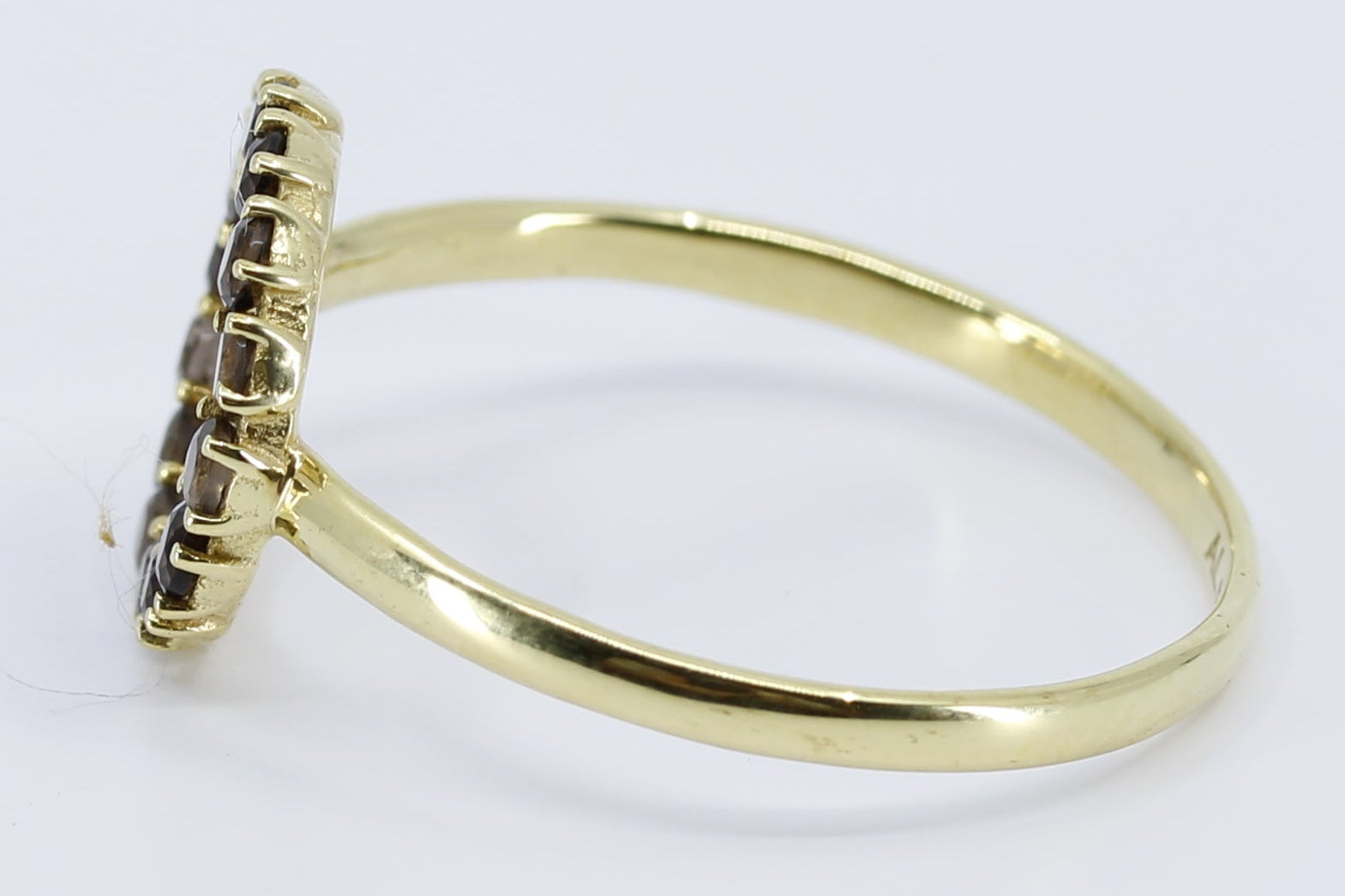 HARMONIA Band Ring with Smoky Quartz