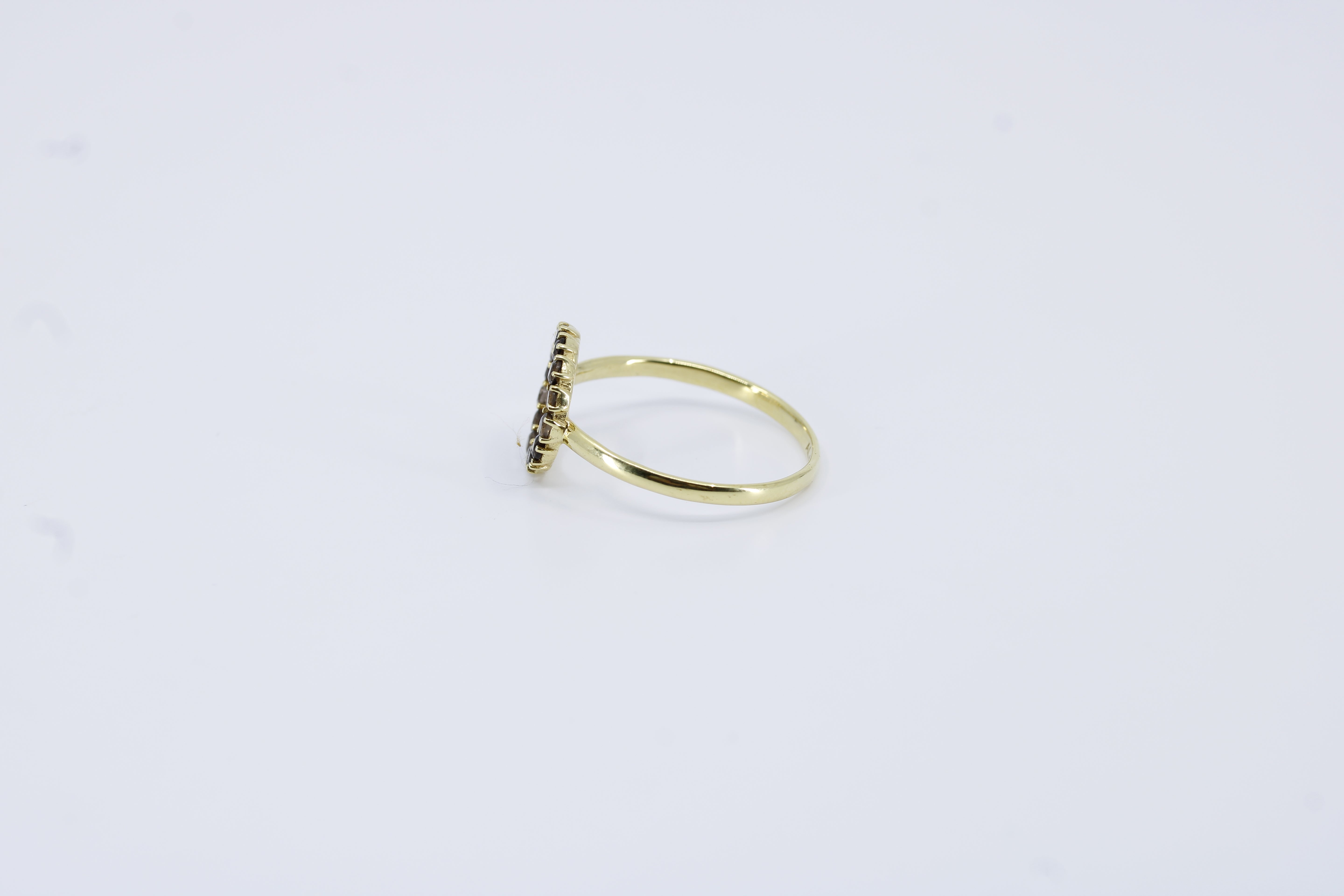 Salina Band Ring with Smoky Quartz
