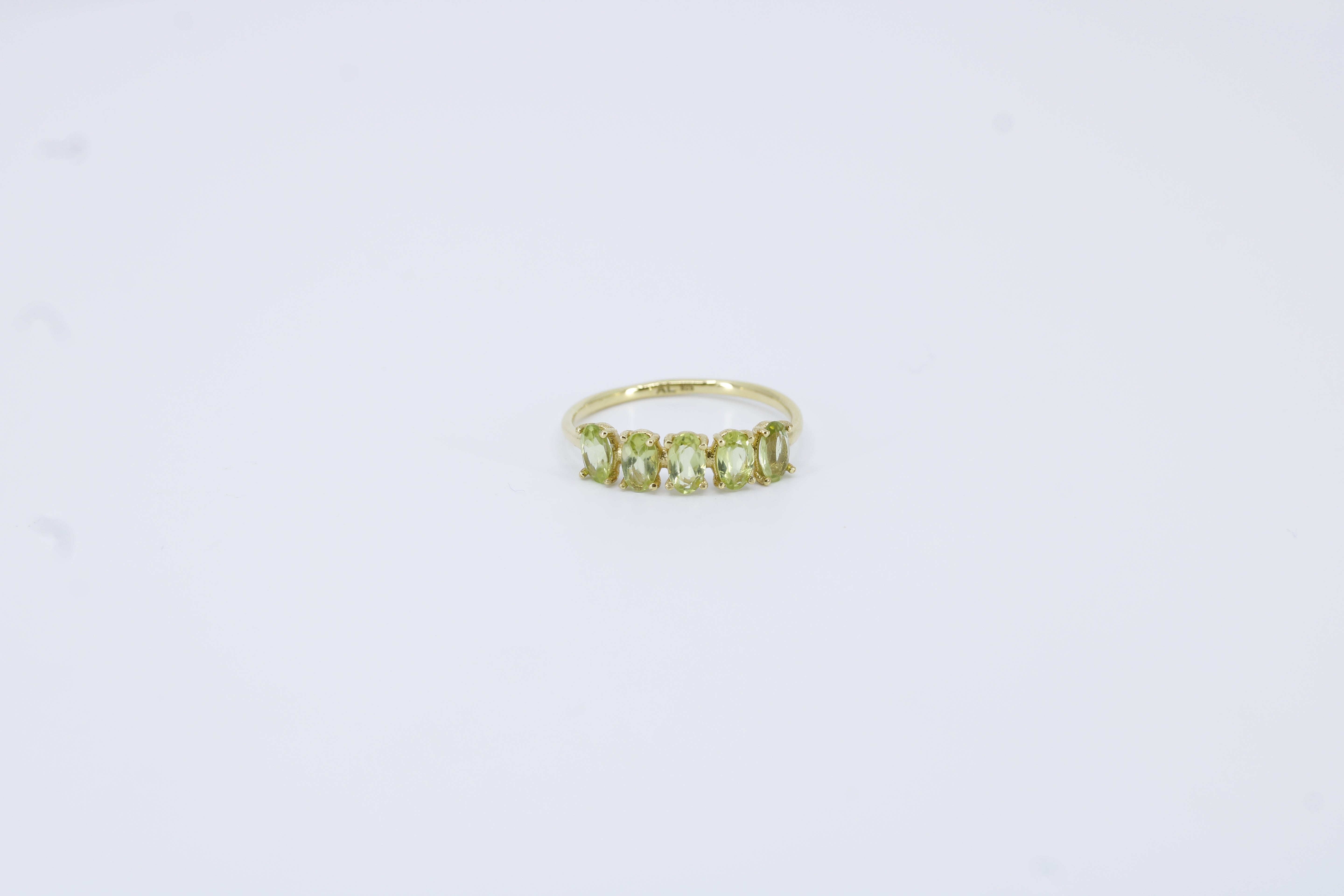 High Line Peridot Bar Ring