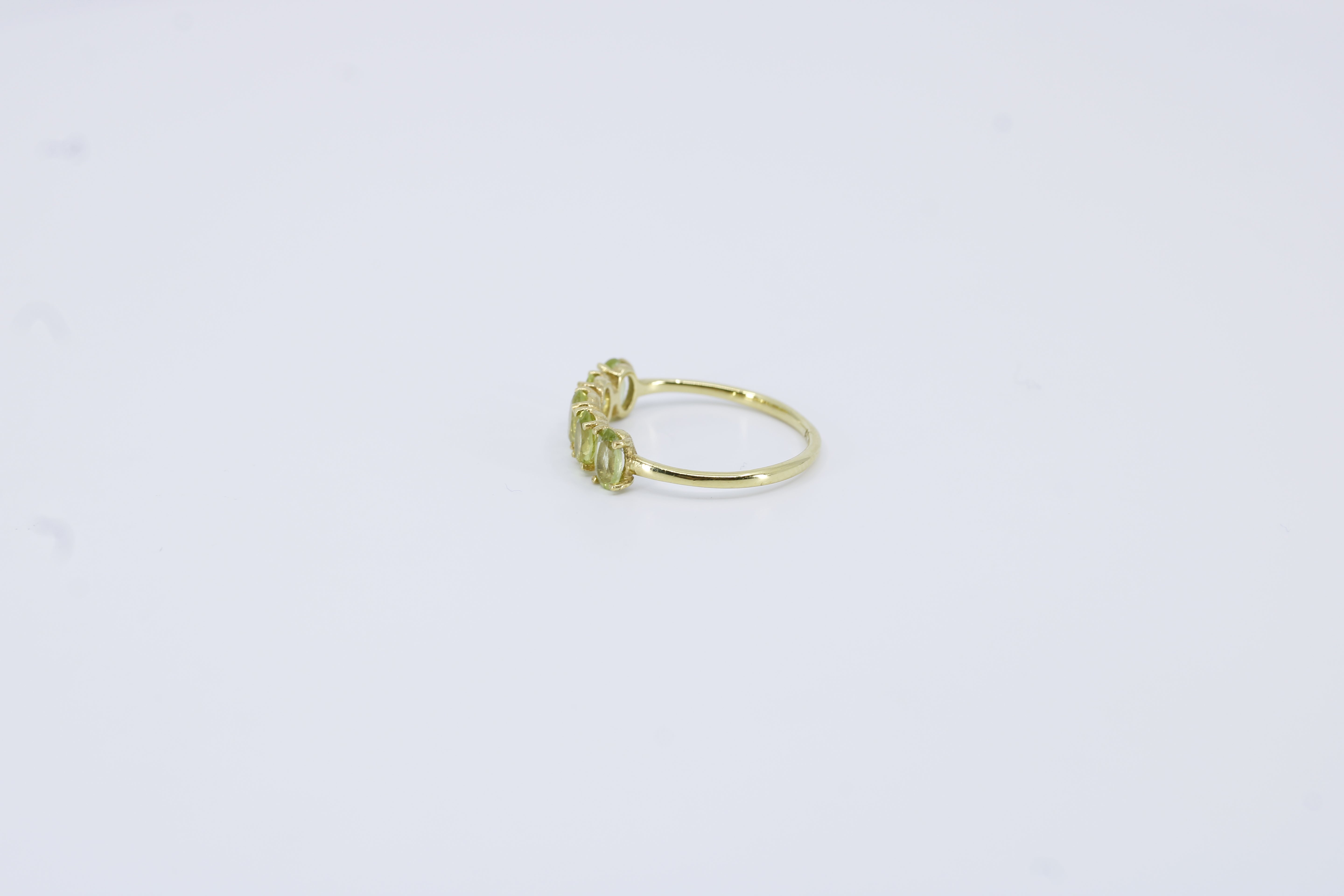High Line Peridot Bar Ring