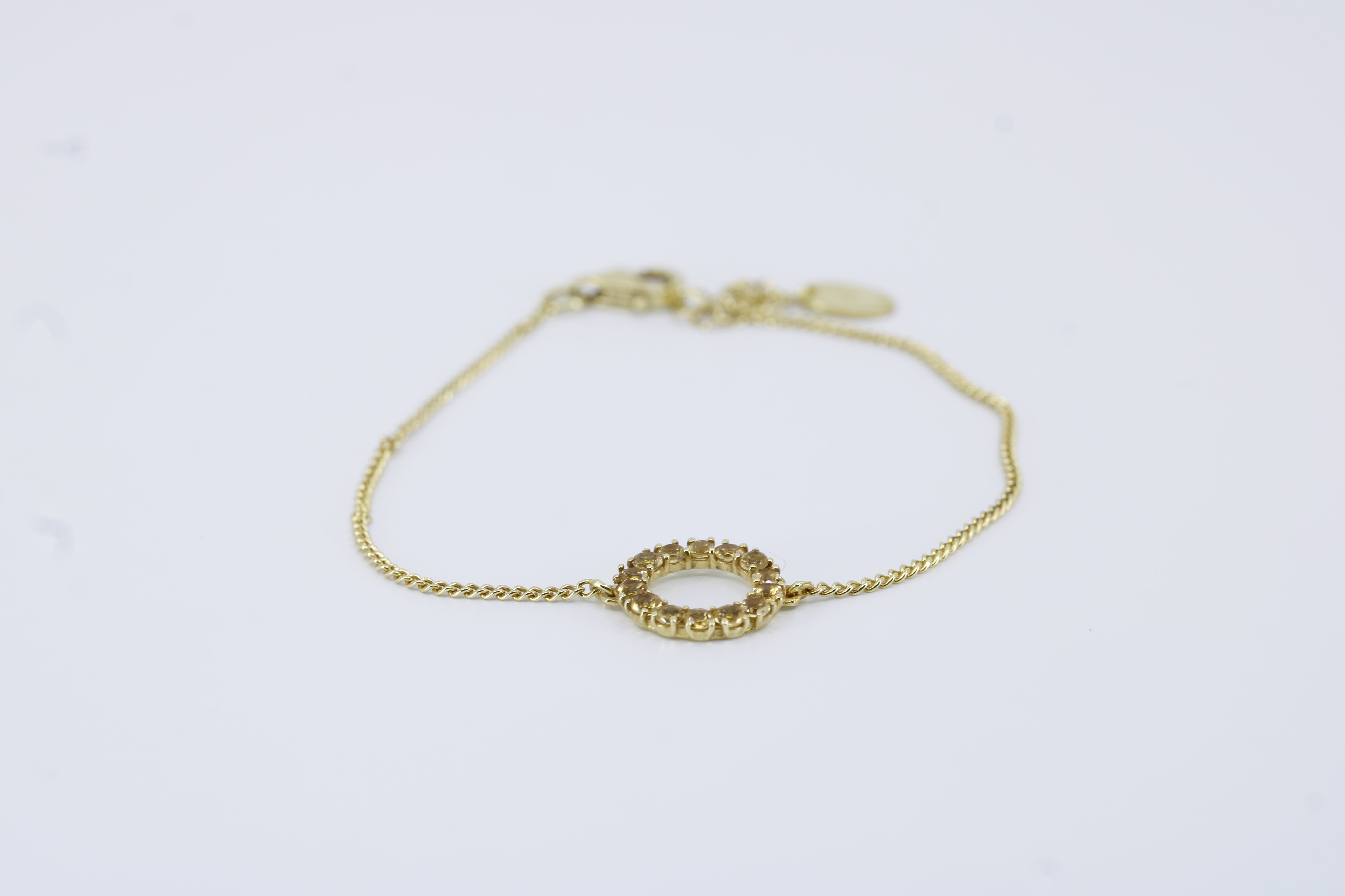 Salina Chain Link Bracelet with Blue Topaz