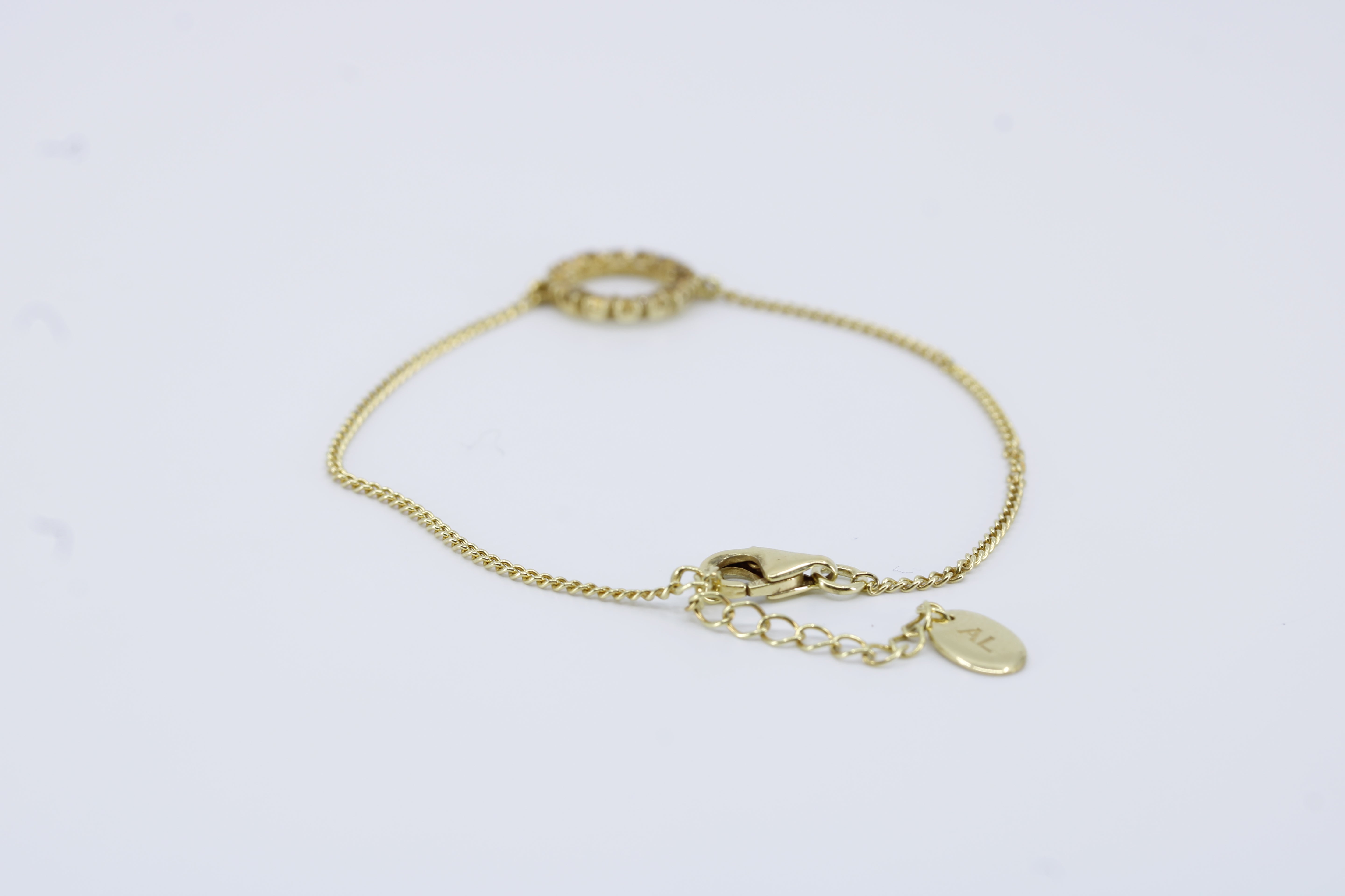Salina Chain Link Bracelet with Blue Topaz