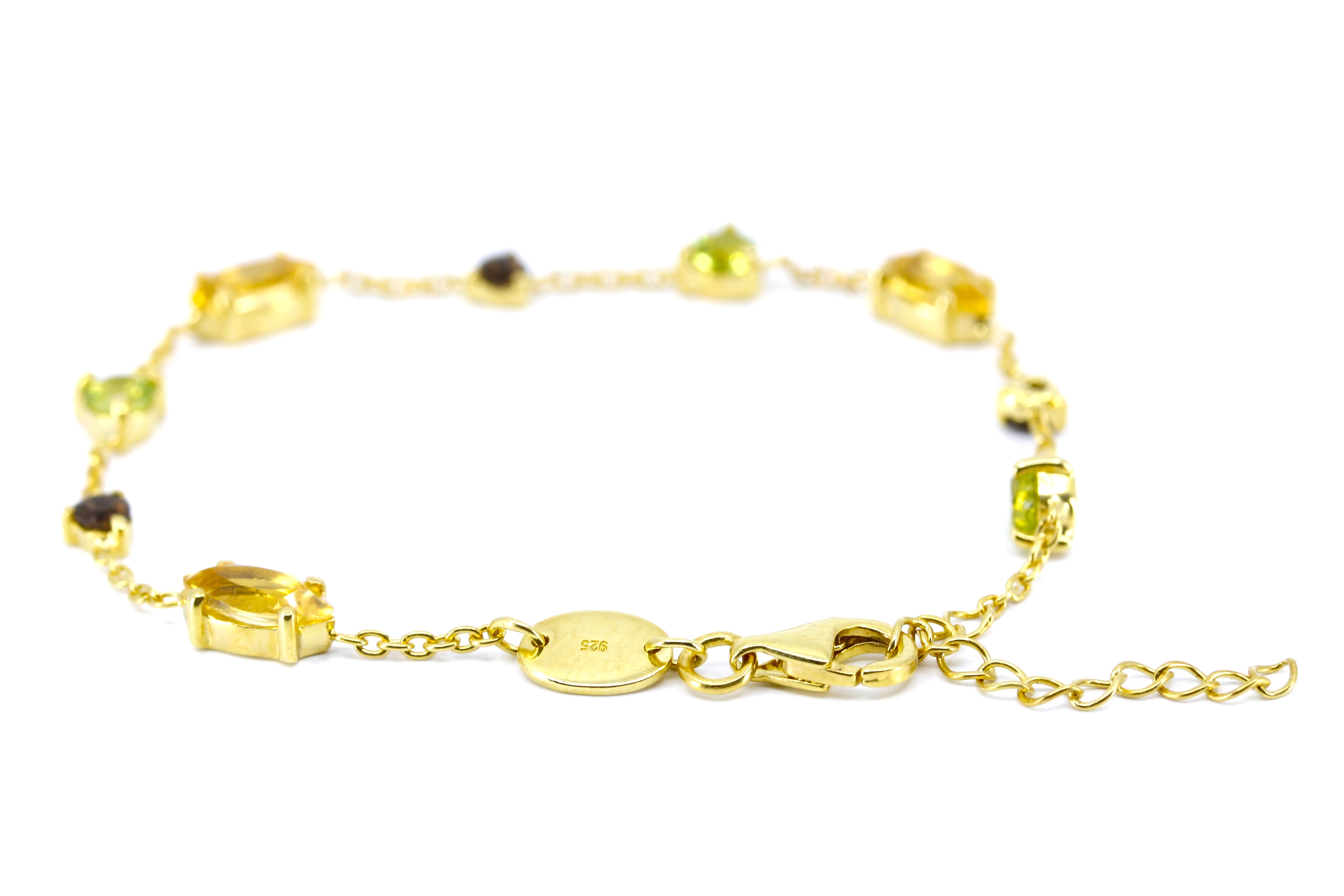 AURORA Gemstone Station Bracelet